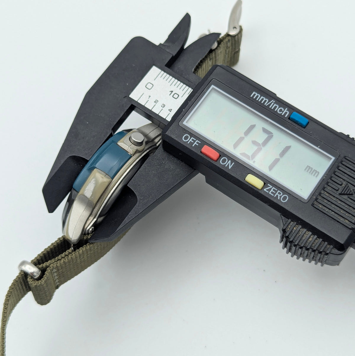 Casio Illuminator W-86 Sports Watch — Olive G10 Strap, 100m WR, Sold Naked - Bezel & Hide