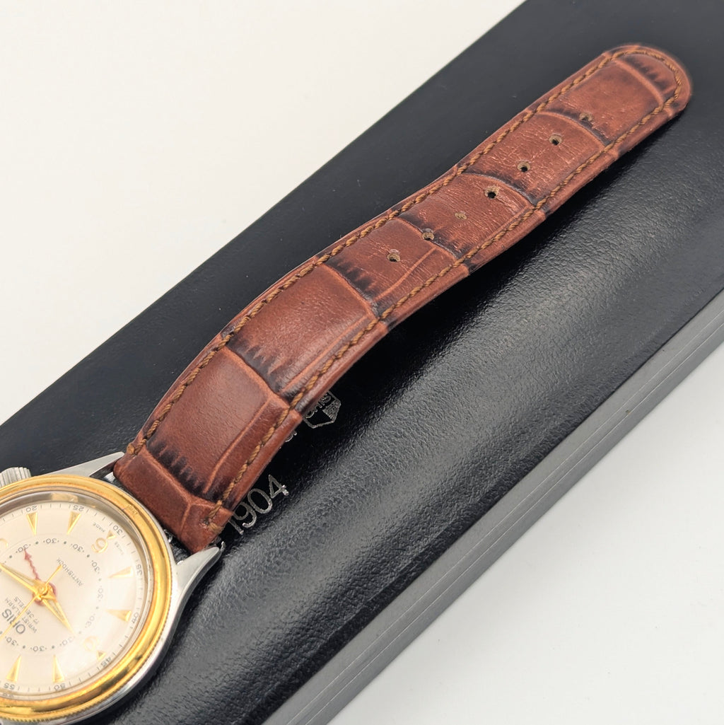 Oris Wrist Alarm Limited Edition – Ref. 418-7451-63 | 18kt Gold Bezel | No. 0297/1600 - Bezel & Hide