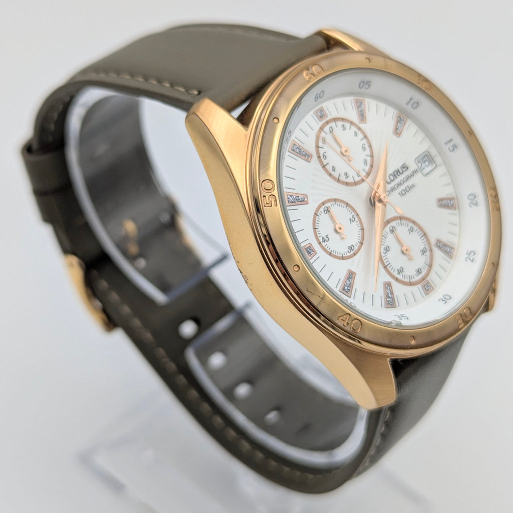 Lorus Chronograph Quartz Watch - Bezel & Hide