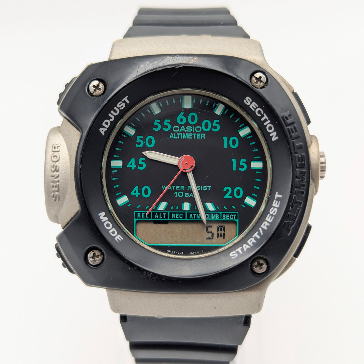 Casio APX-100 Altimeter — A Rare 90s Outdoor Sensor Watch, Sold Naked - Bezel & Hide
