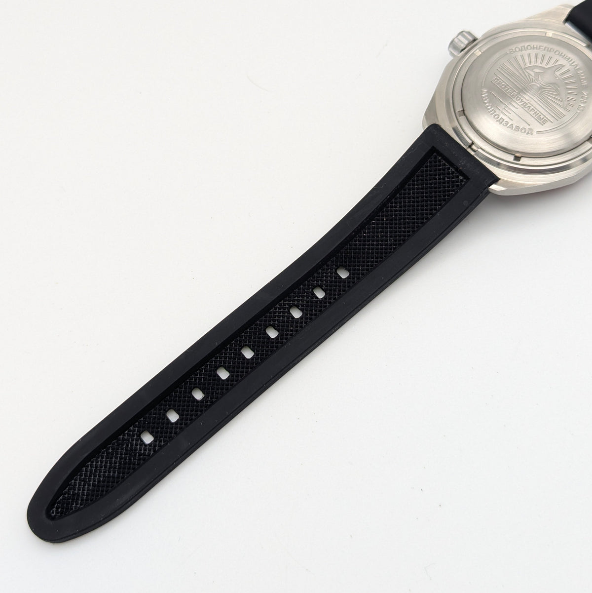 Vostok Komandirskie GMT Automatic — Pepsi Bezel, Black Dial, Men's Watch - Bezel & Hide