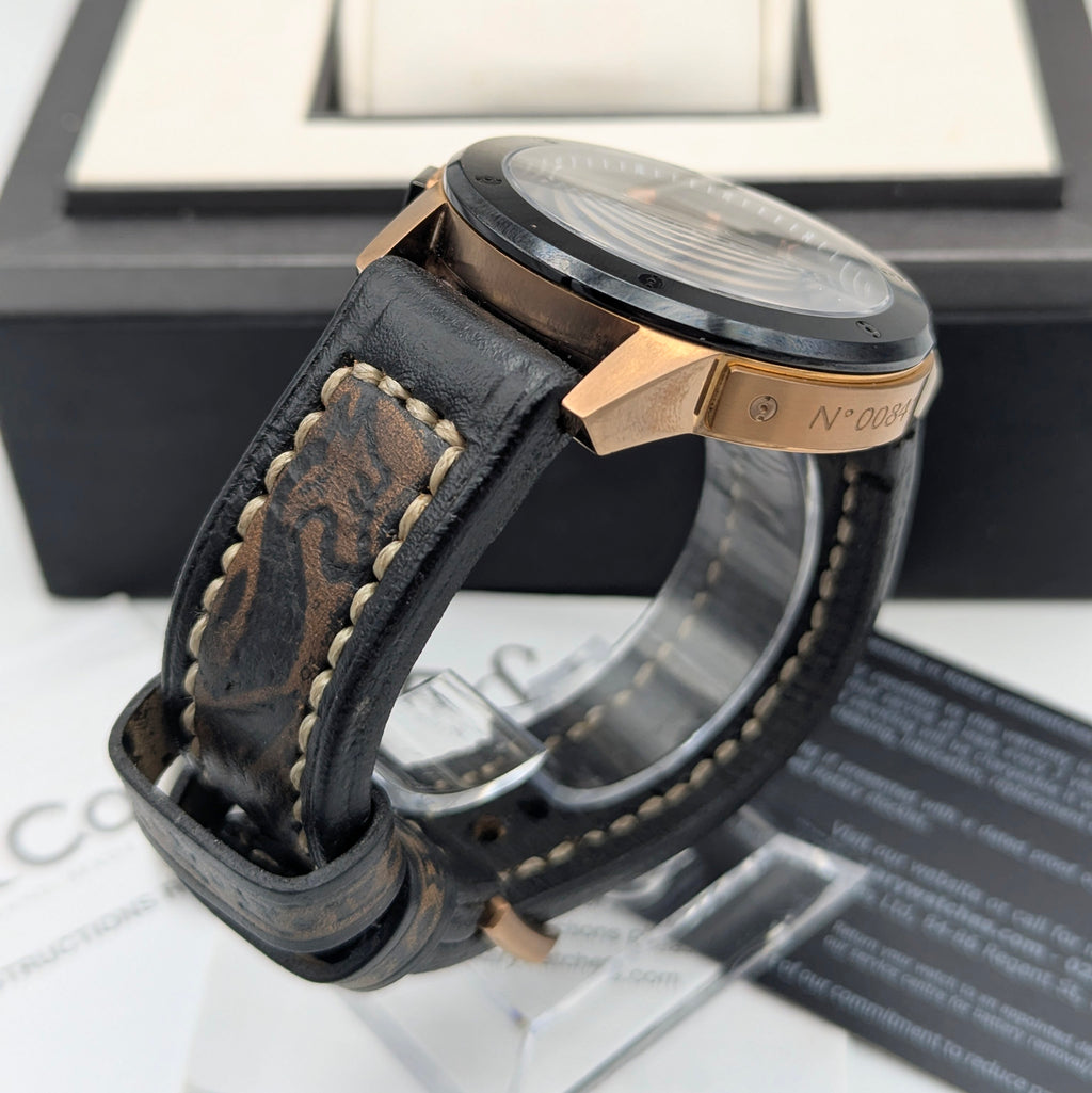 Rotary R&Co Suisse Chronograph — Bold Two-Tone Sports Chrono with Vintage Strap - Bezel & Hide
