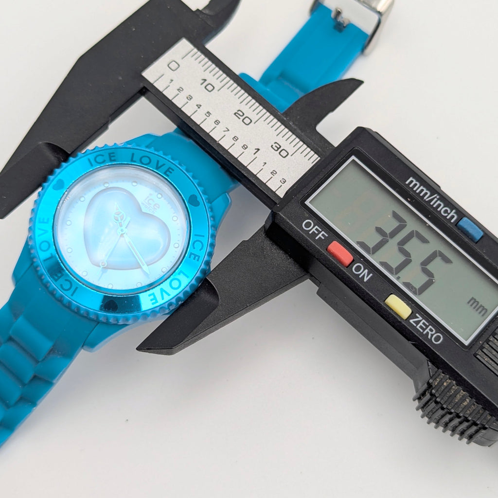 Ice-Watch Ice Love Quartz Watch — Turquoise Silicone, Sold Naked - Bezel & Hide