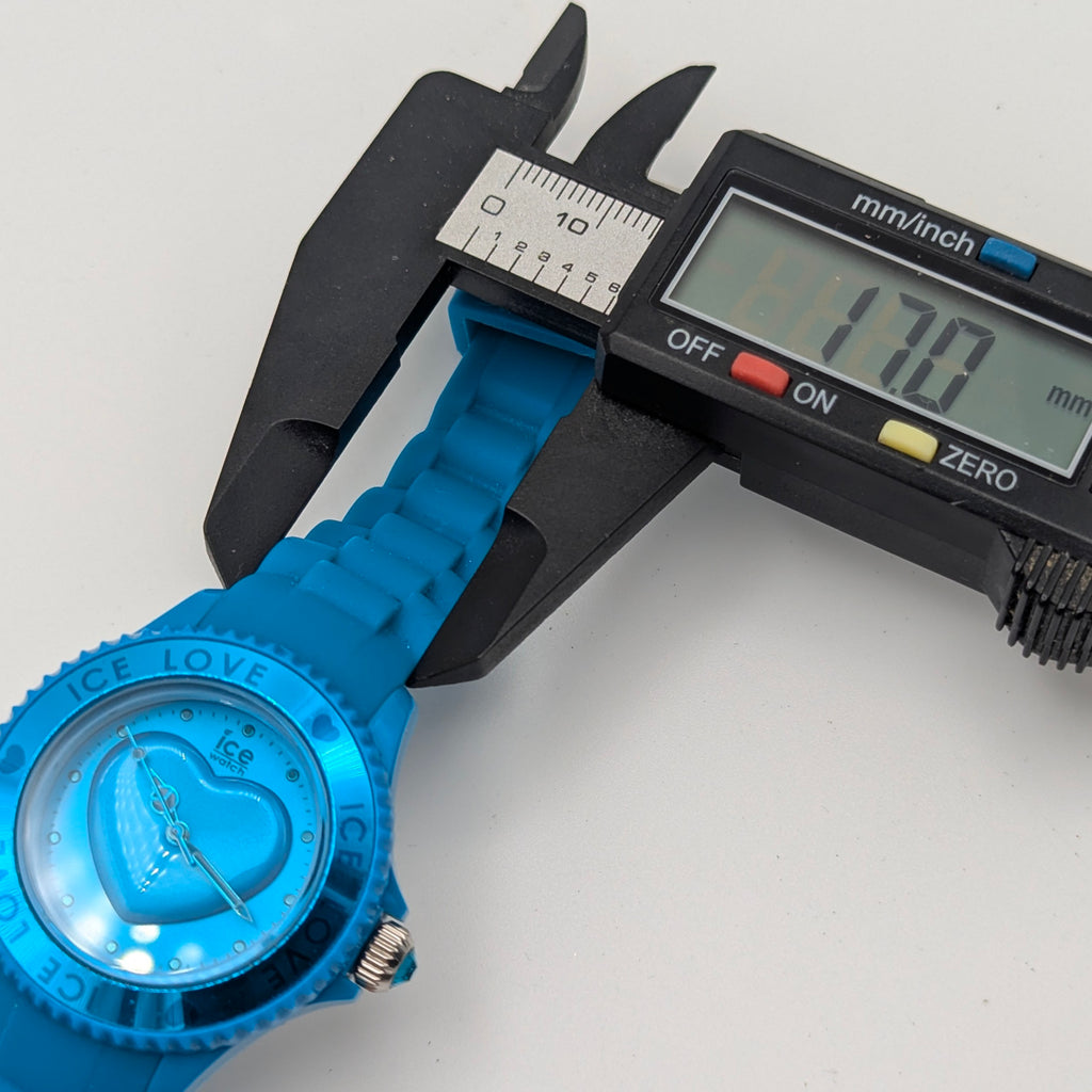 Ice-Watch Ice Love Quartz Watch — Turquoise Silicone, Sold Naked - Bezel & Hide