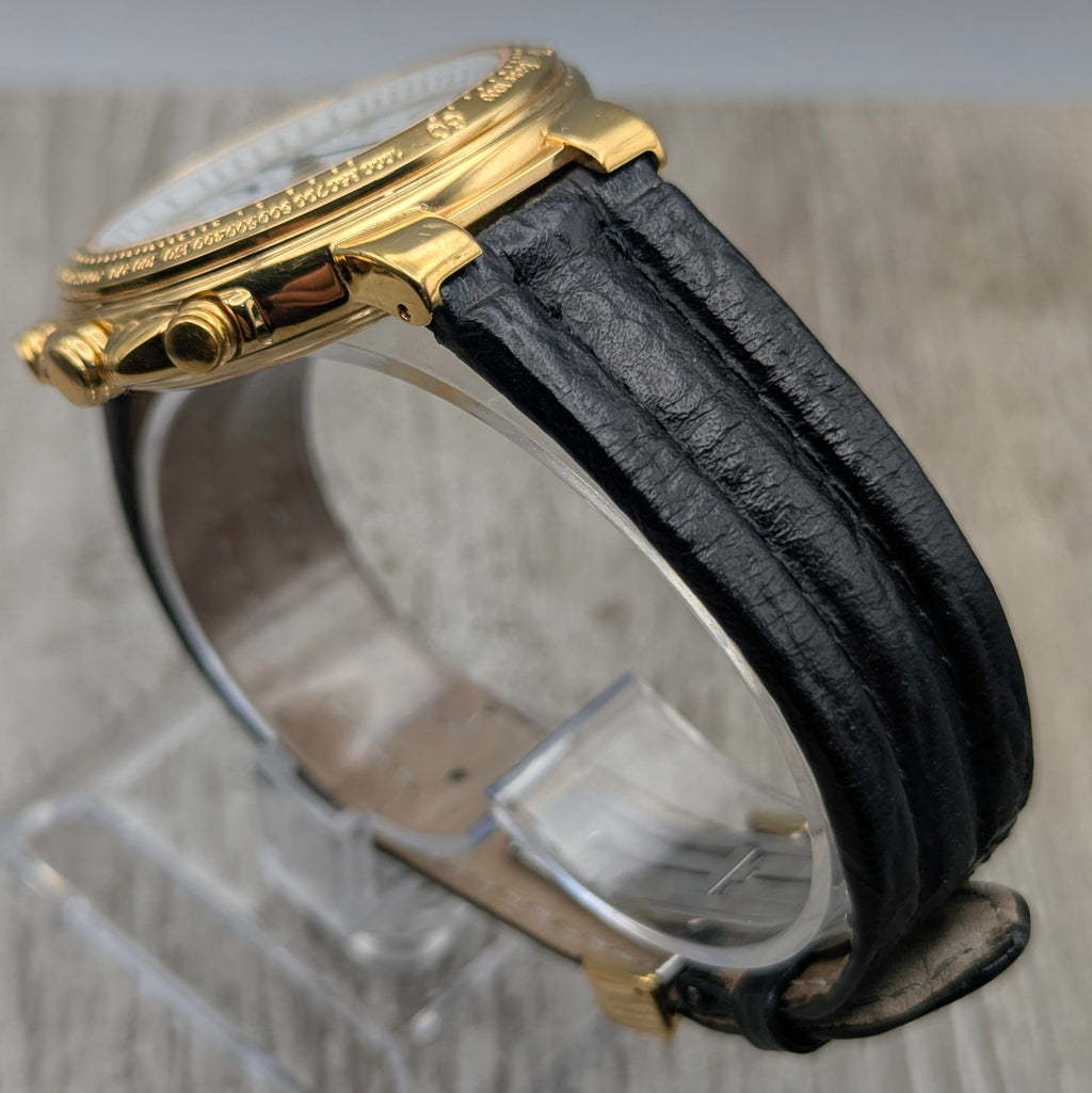 Rotary Kalif Chronograph – Gold Plated. Pre-Owned - Bezel & Hide