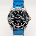 Seapro GMT Scuba 200 Professional Quartz — Black Dial, Steel Case, Sold Naked - Bezel & Hide