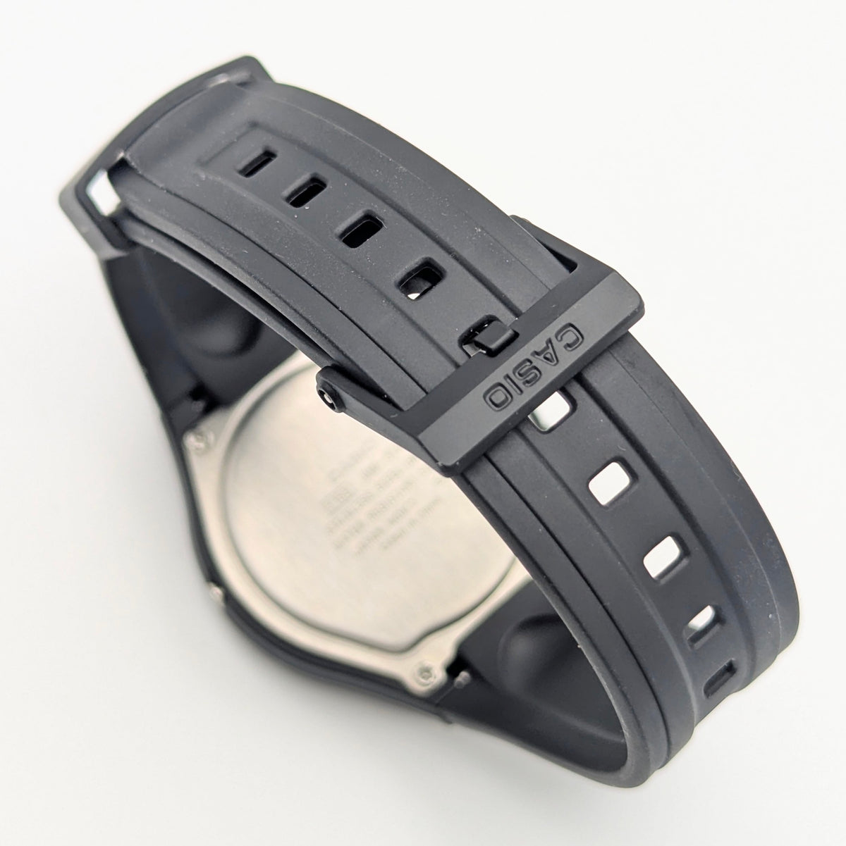 Casio AMW-90H Ana-Digi Watch — Black Resin, Gold Dial, Dual Time, Alarm, Sold Naked - Bezel & Hide