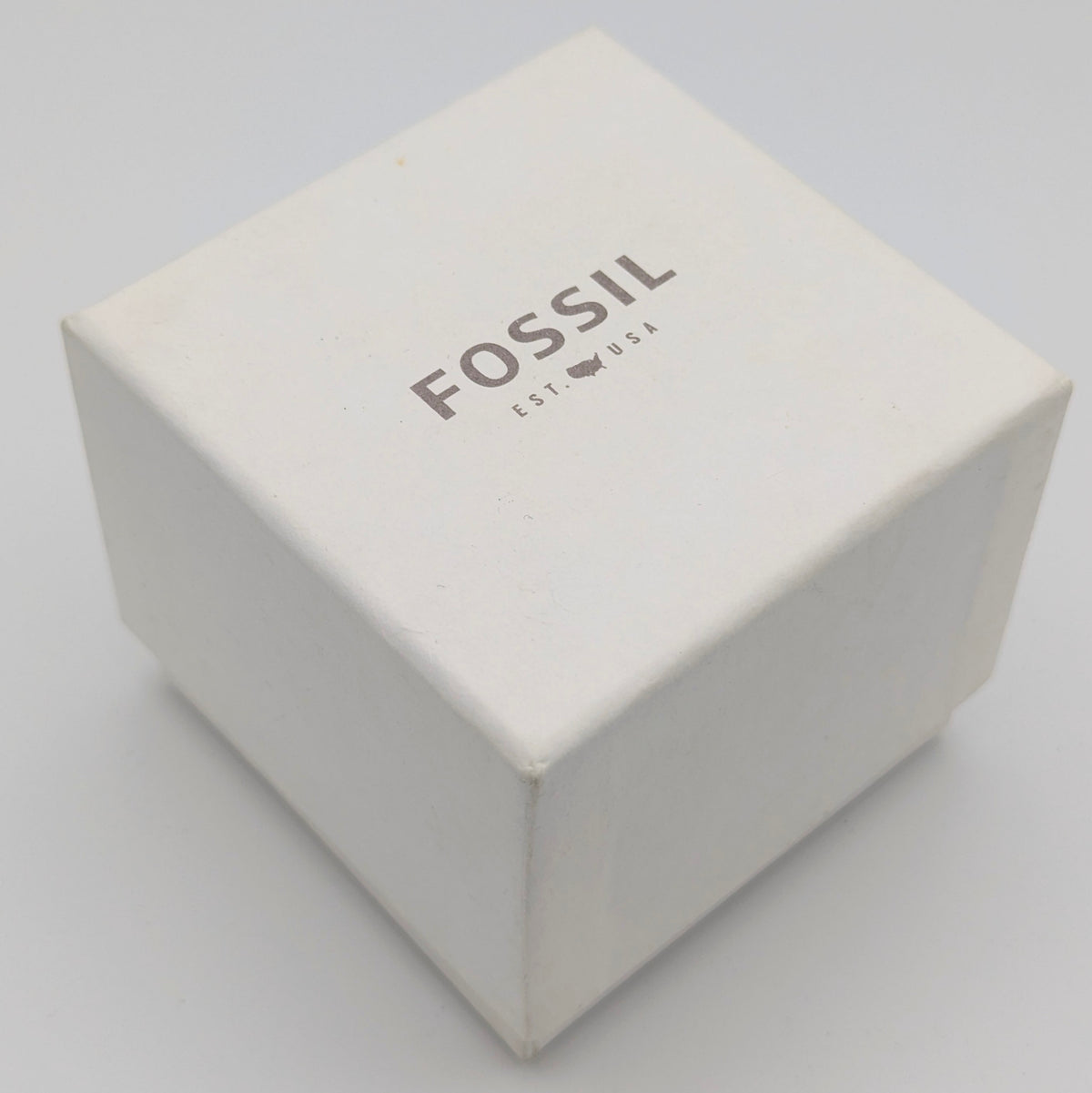 Fossil ES3138 Virginia Ladies' Watch — Rose Gold-Tone Bezel, Grey Dial, Brown Leather Strap - Bezel & Hide