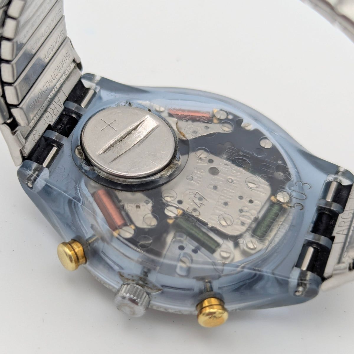 Swatch Grand Prix SCJ101 Chronograph — 1992 Swiss Quartz Motorsport Icon, Sold Naked - Bezel & Hide