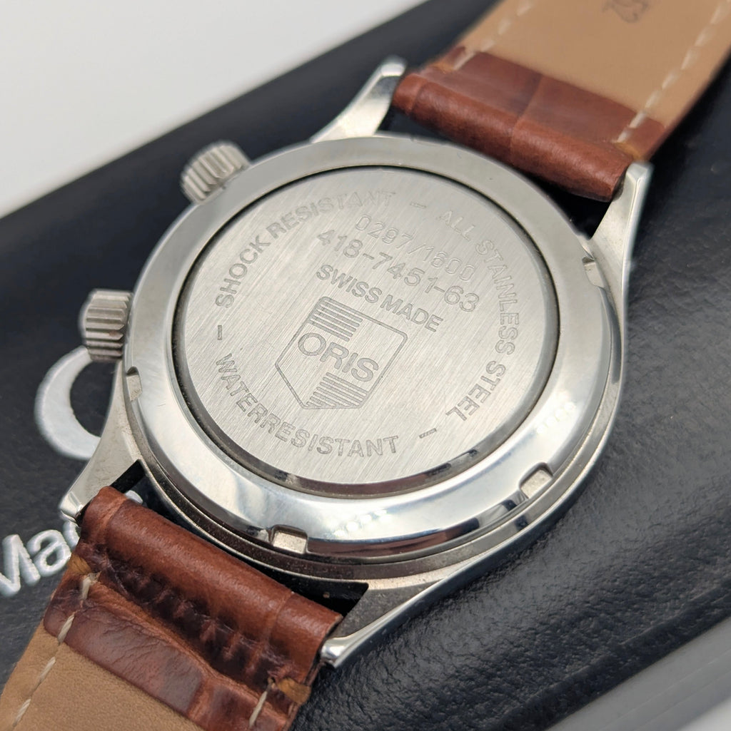 Oris Wrist Alarm Limited Edition – Ref. 418-7451-63 | 18kt Gold Bezel | No. 0297/1600 - Bezel & Hide