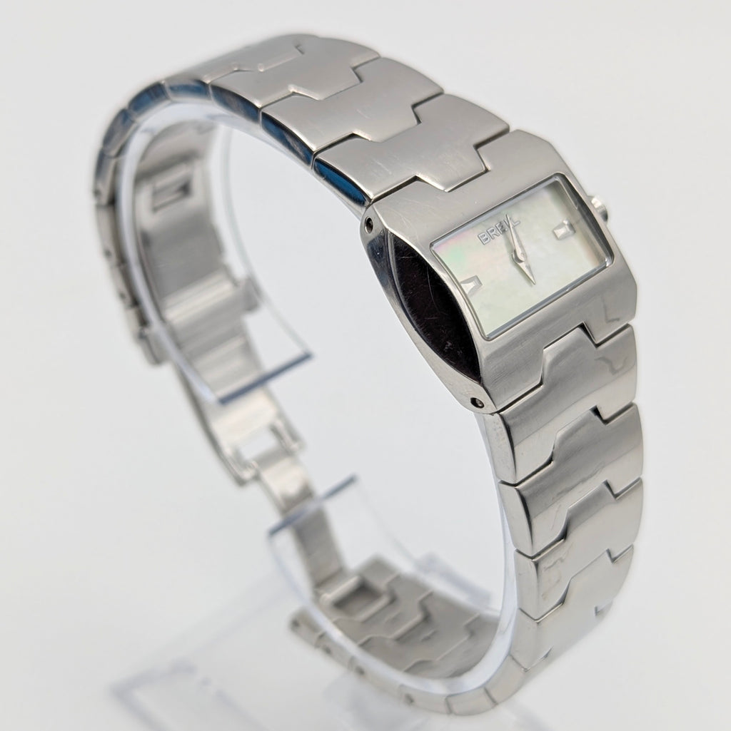 Breil Ladies Quartz Watch — Mother of Pearl Dial, Puzzle-Link Bracelet, Sold Naked - Bezel & Hide