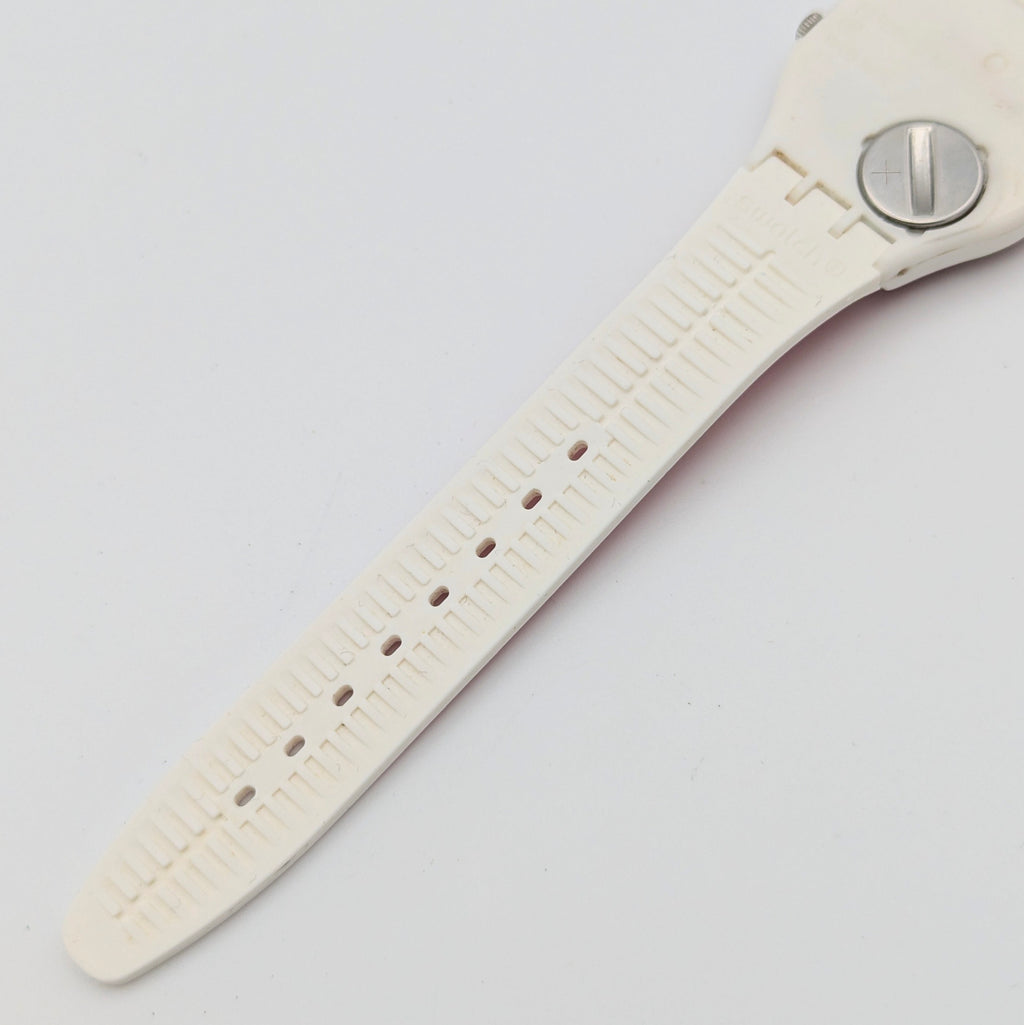 Swatch Originals Gent Poppy Red GE709 — Day-Date, Red Dial, Sold Naked - Bezel & Hide