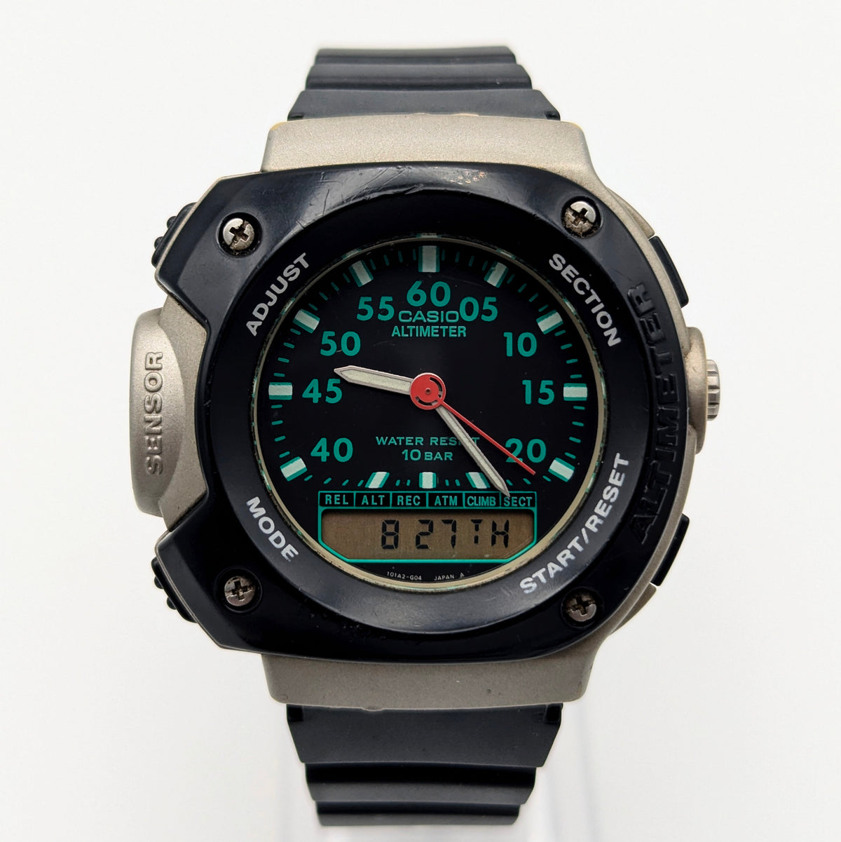 Casio APX-100 Altimeter — A Rare 90s Outdoor Sensor Watch, Sold Naked - Bezel & Hide