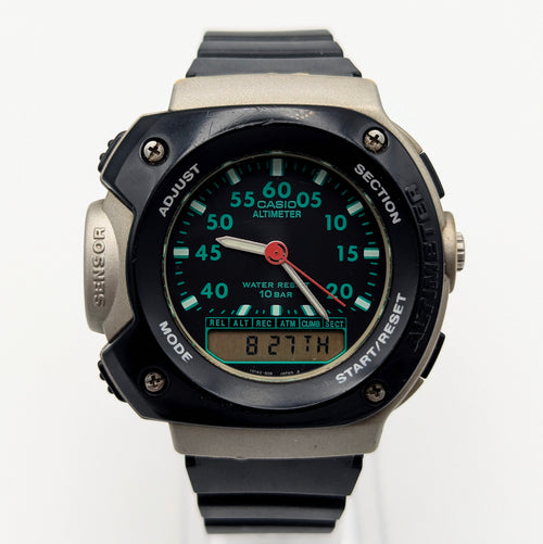 Casio APX-100 Altimeter — A Rare 90s Outdoor Sensor Watch, Sold Naked - Bezel & Hide