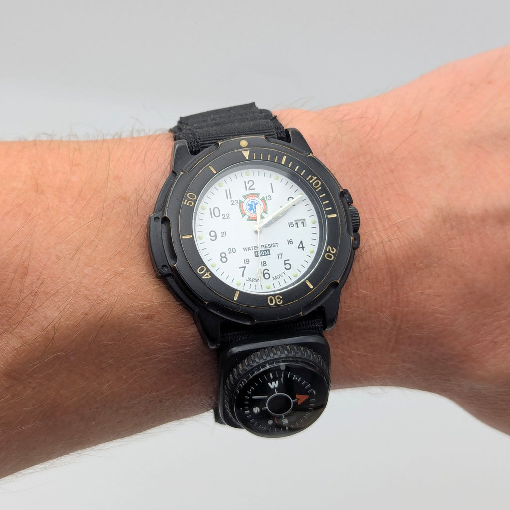 Fire rescue watch. Japan Movement - Bezel & Hide