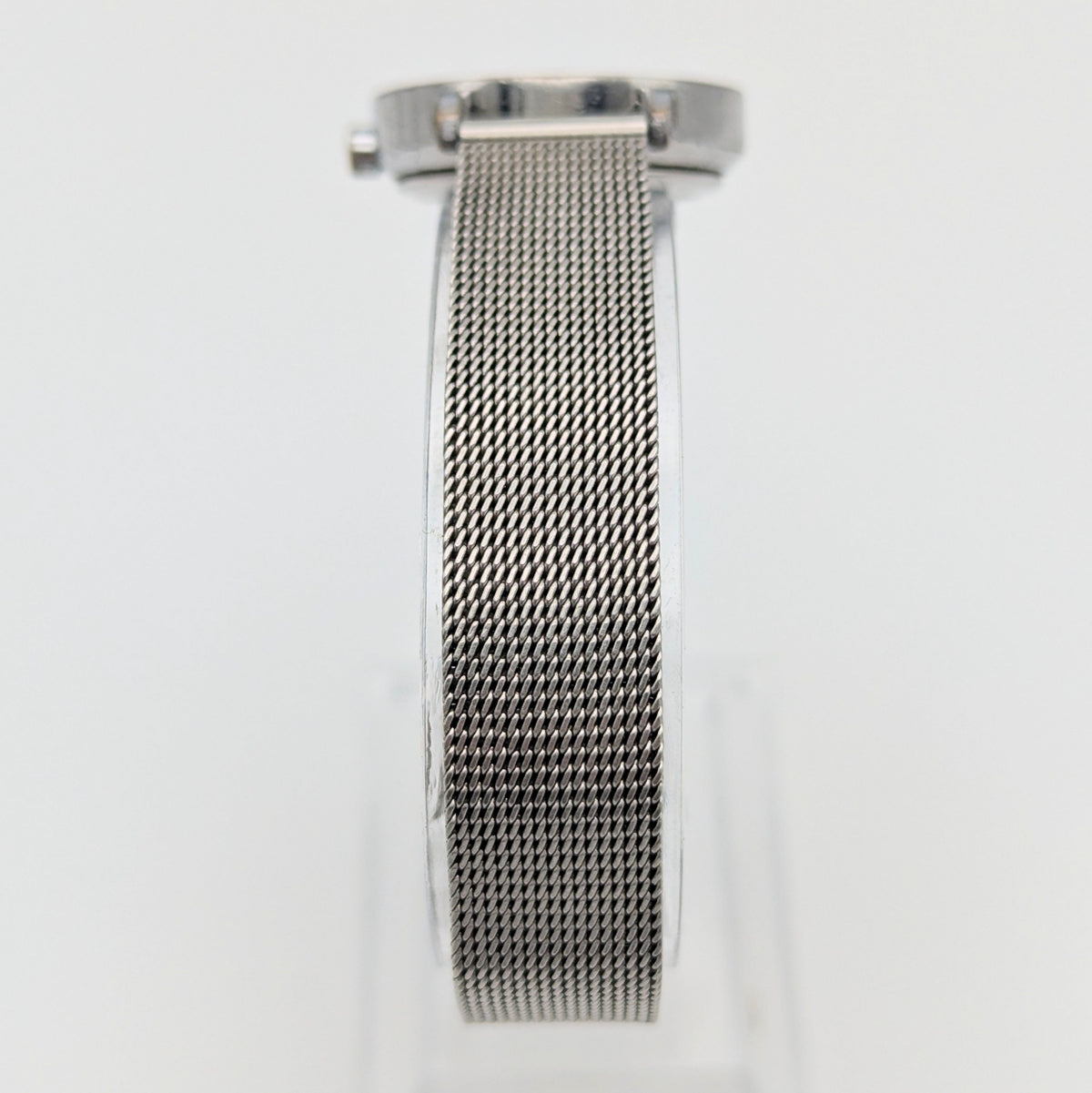 Mondaine SBB Ladies' Swiss Railway Watch — White Dial, Steel Mesh Bracelet, Sold Naked - Bezel & Hide