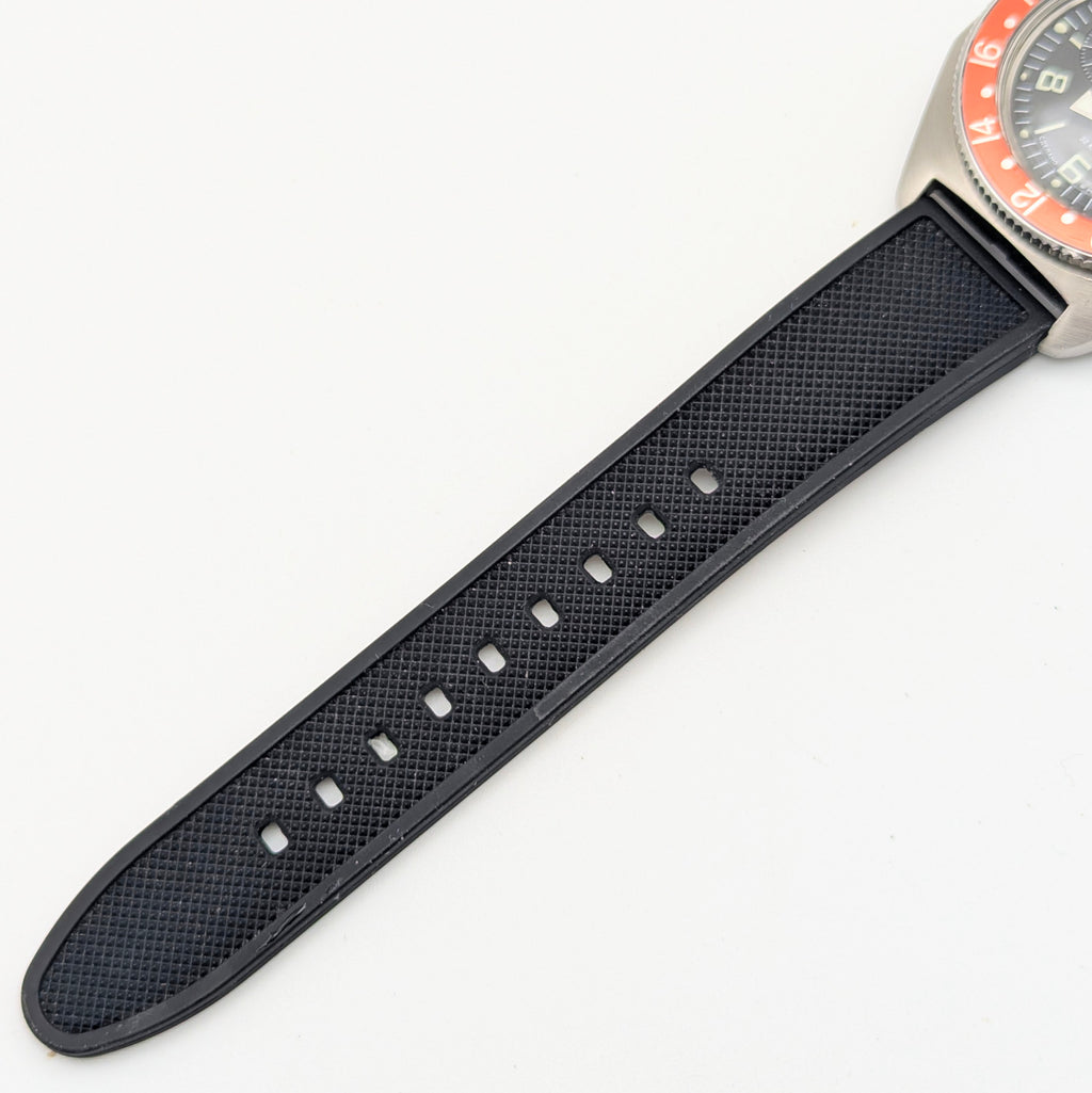 Vostok Komandirskie GMT Automatic — Pepsi Bezel, Black Dial, Men's Watch - Bezel & Hide