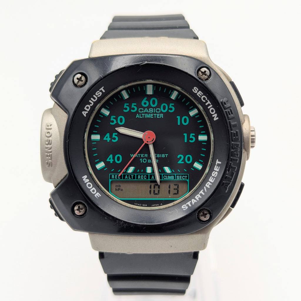 Casio APX-100 Altimeter — A Rare 90s Outdoor Sensor Watch, Sold Naked - Bezel & Hide