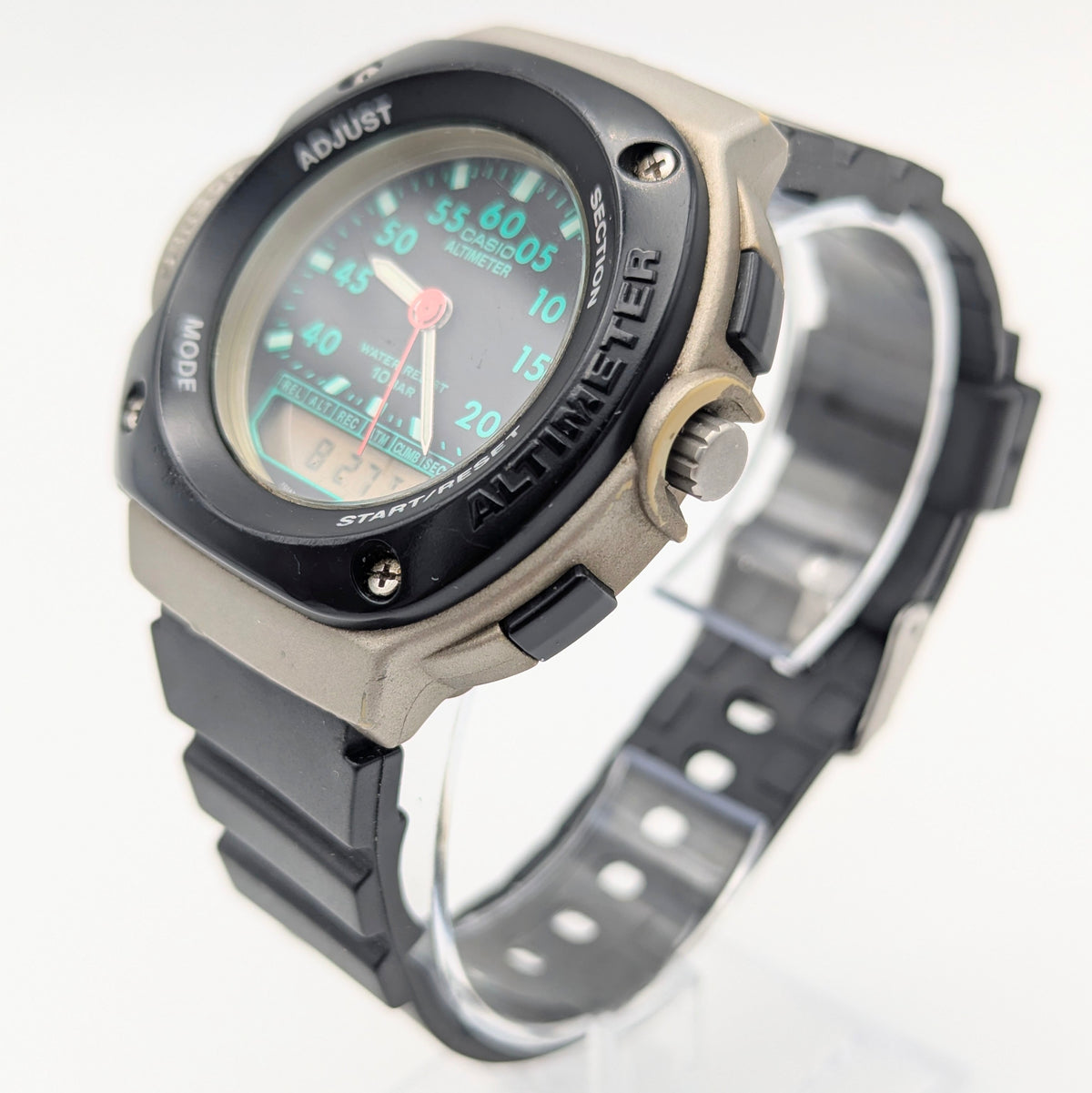 Casio APX-100 Altimeter — A Rare 90s Outdoor Sensor Watch, Sold Naked - Bezel & Hide