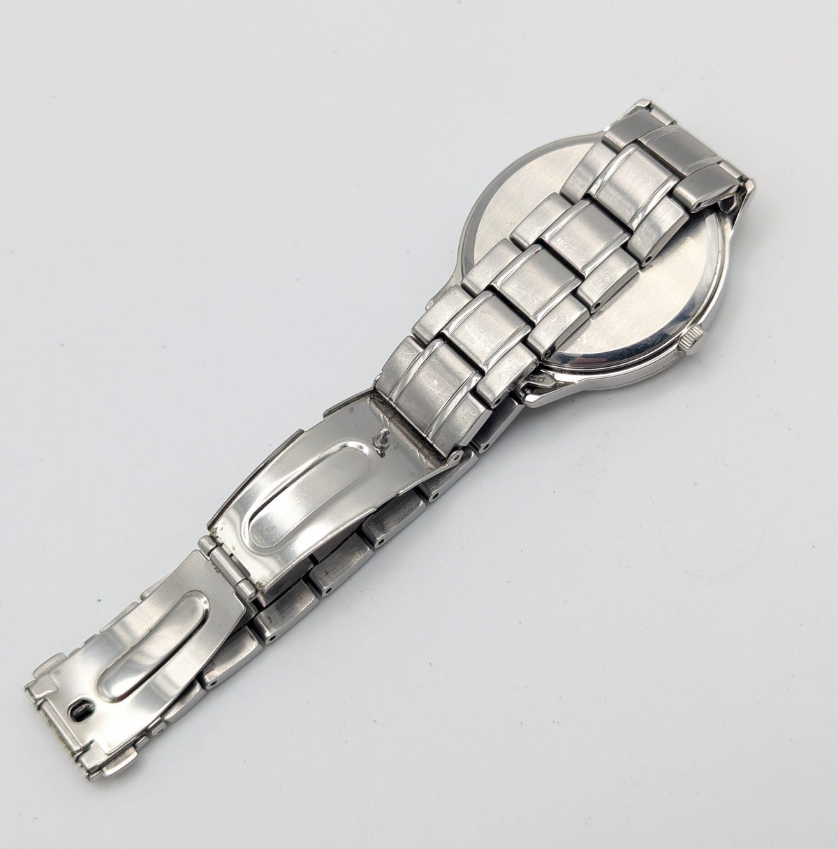 Seiko 7N42 Blue Sunburst Dial Men's Watch — Sold Naked - Bezel & Hide