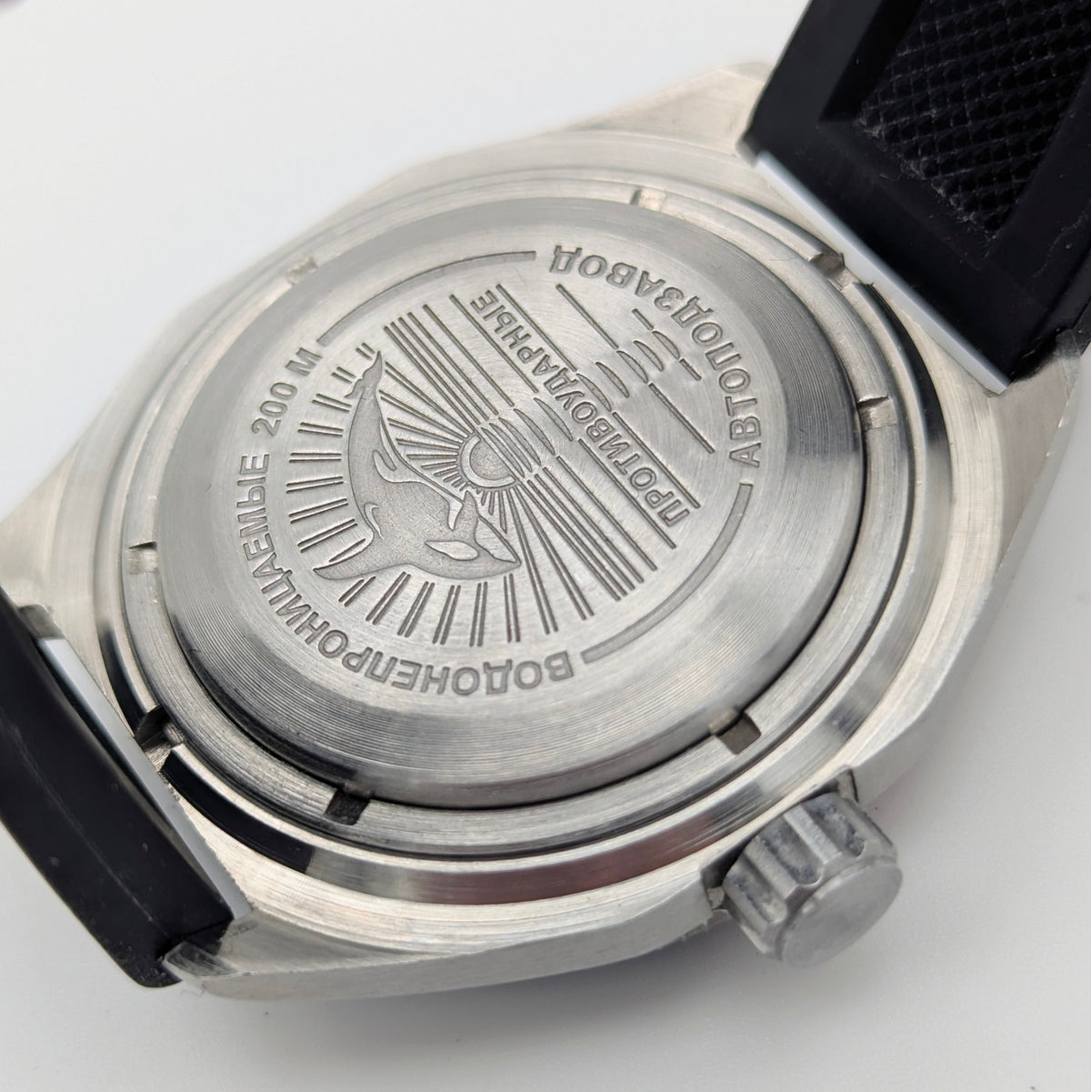 Vostok Komandirskie GMT Automatic — Pepsi Bezel, Black Dial, Men's Watch - Bezel & Hide