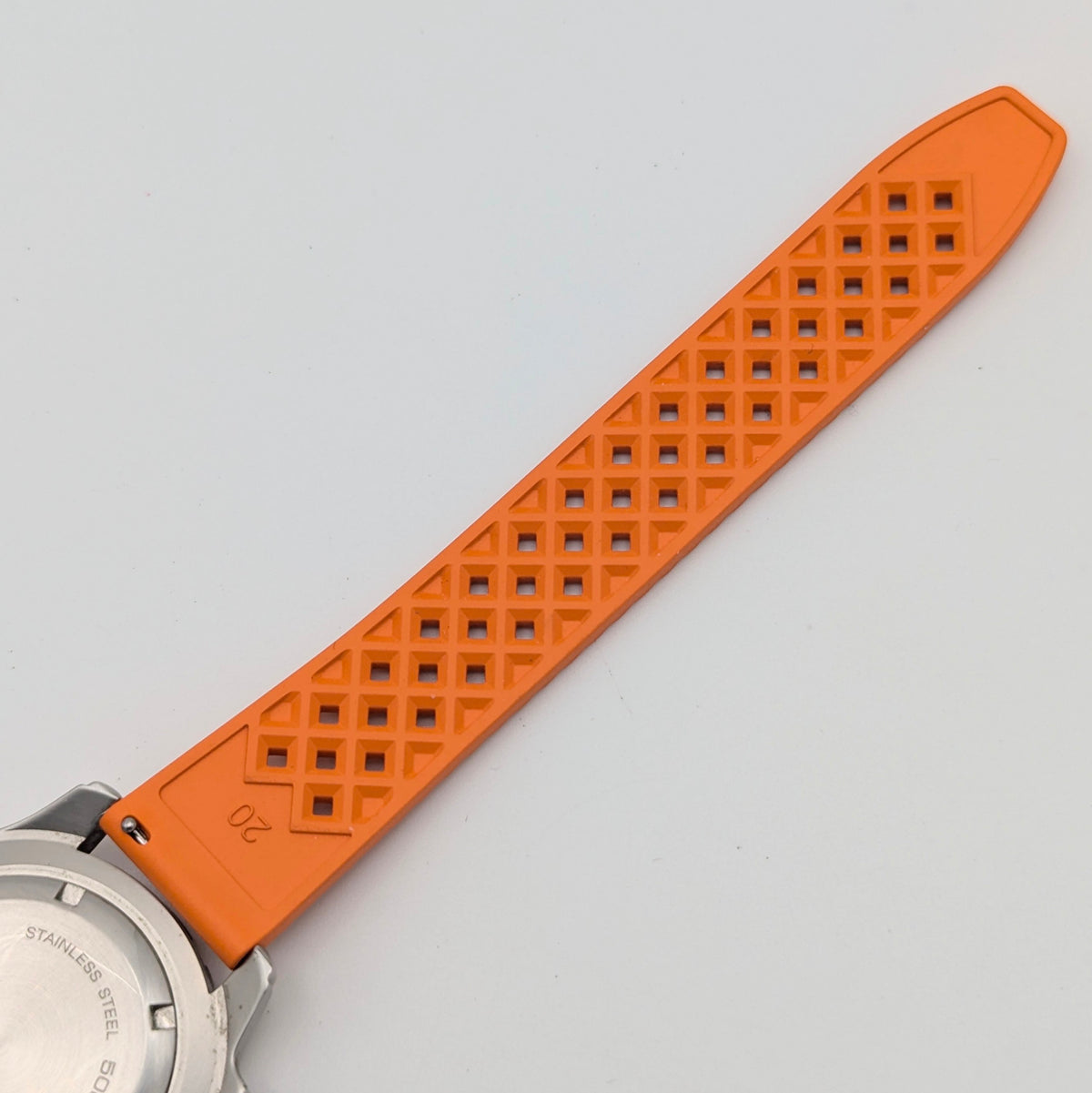 Aqua Lung Professional 500M Quartz Watch | Orange Dassari FKM Strap