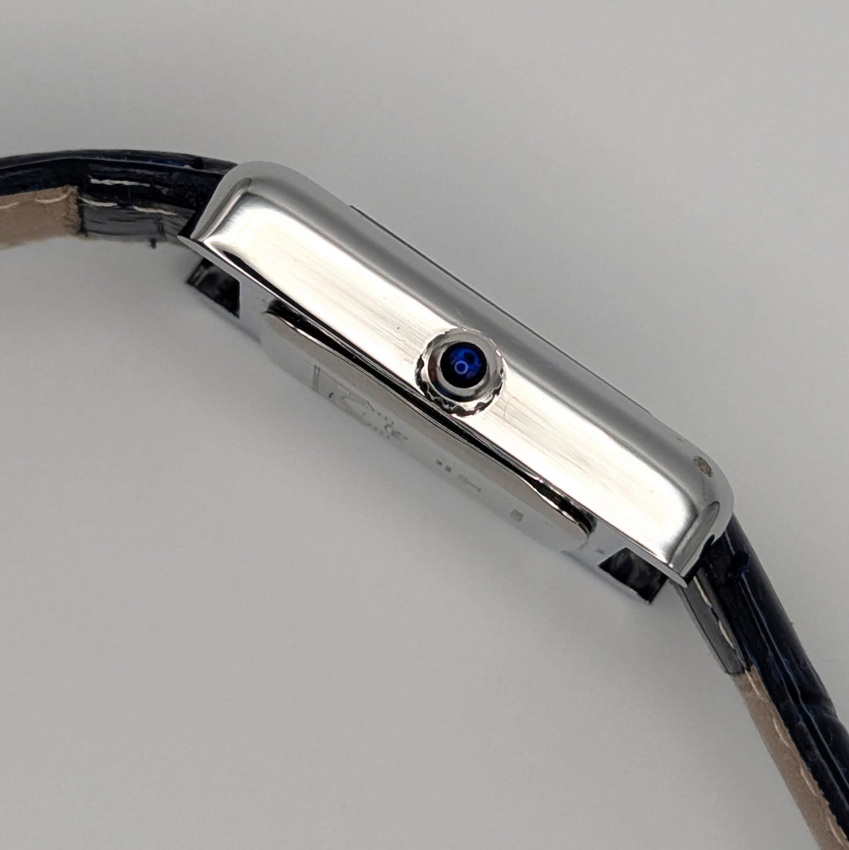 o.W.c Bristol Tank Blue Dial Quartz Watch — Odd Watch Company, Sold Naked - Bezel & Hide