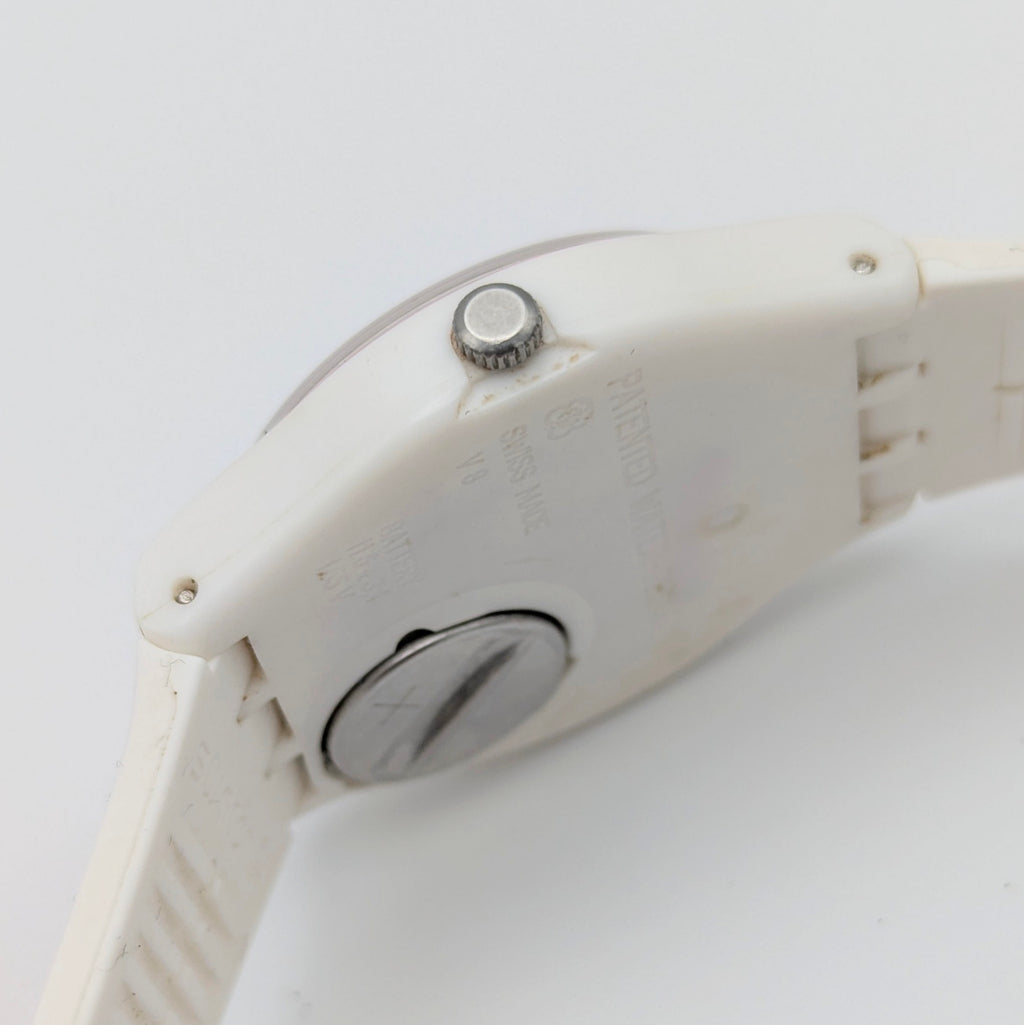 Swatch Originals Gent Poppy Red GE709 — Day-Date, Red Dial, Sold Naked - Bezel & Hide