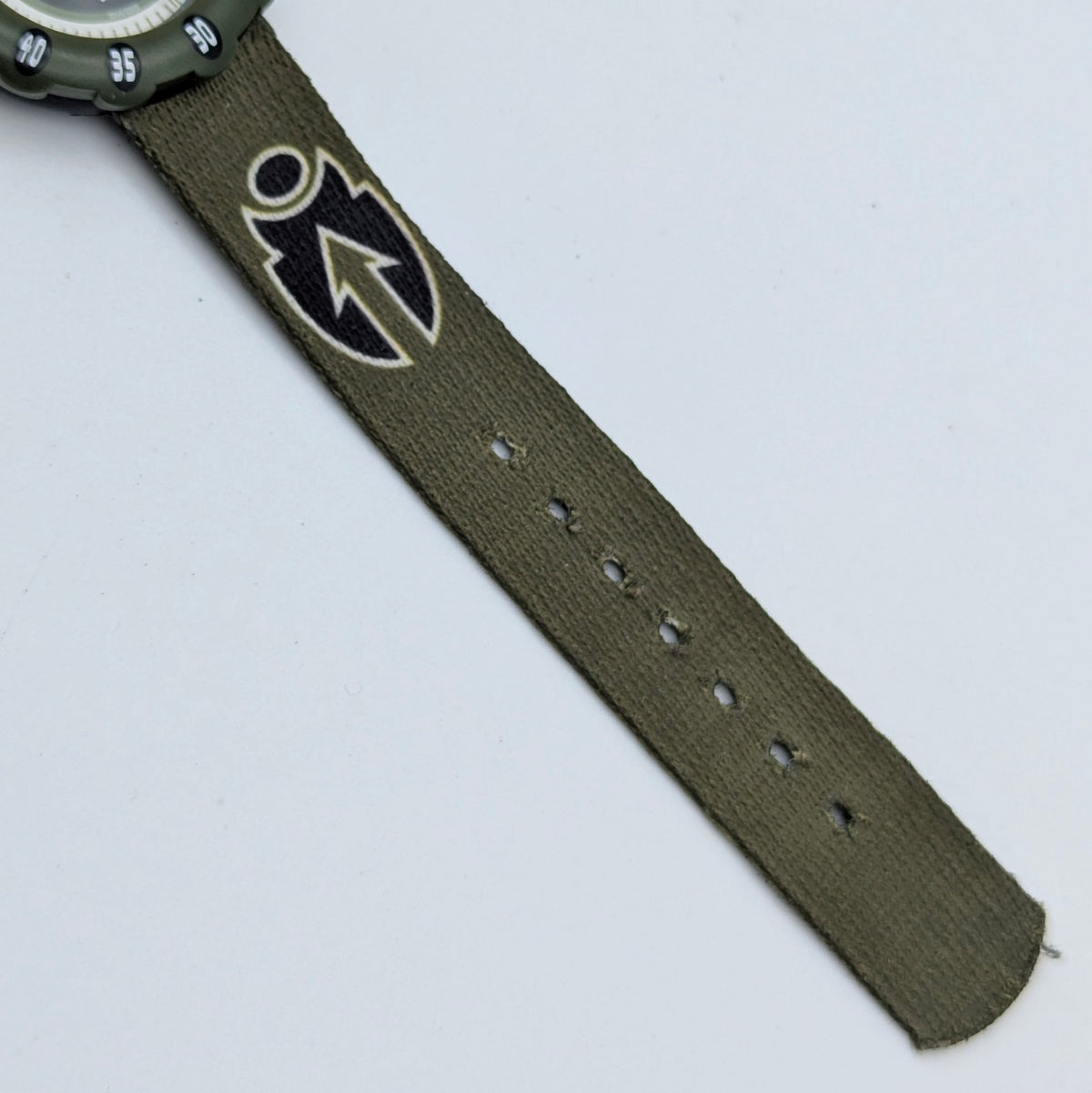 Flik Flak Kids Tribal Military Quartz Watch — Swiss Made, Time-Teaching Fun, Sold Naked - Bezel & Hide