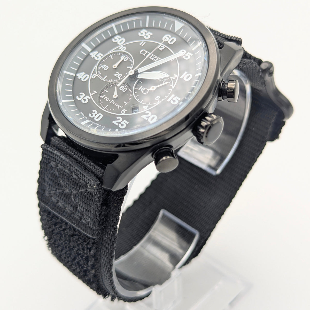 Citizen Avion Eco-Drive Chronograph - Bezel & Hide