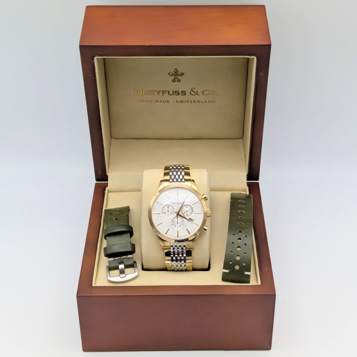 Dreyfuss & Co 1953 Series Quartz Chronograph - Bezel & Hide