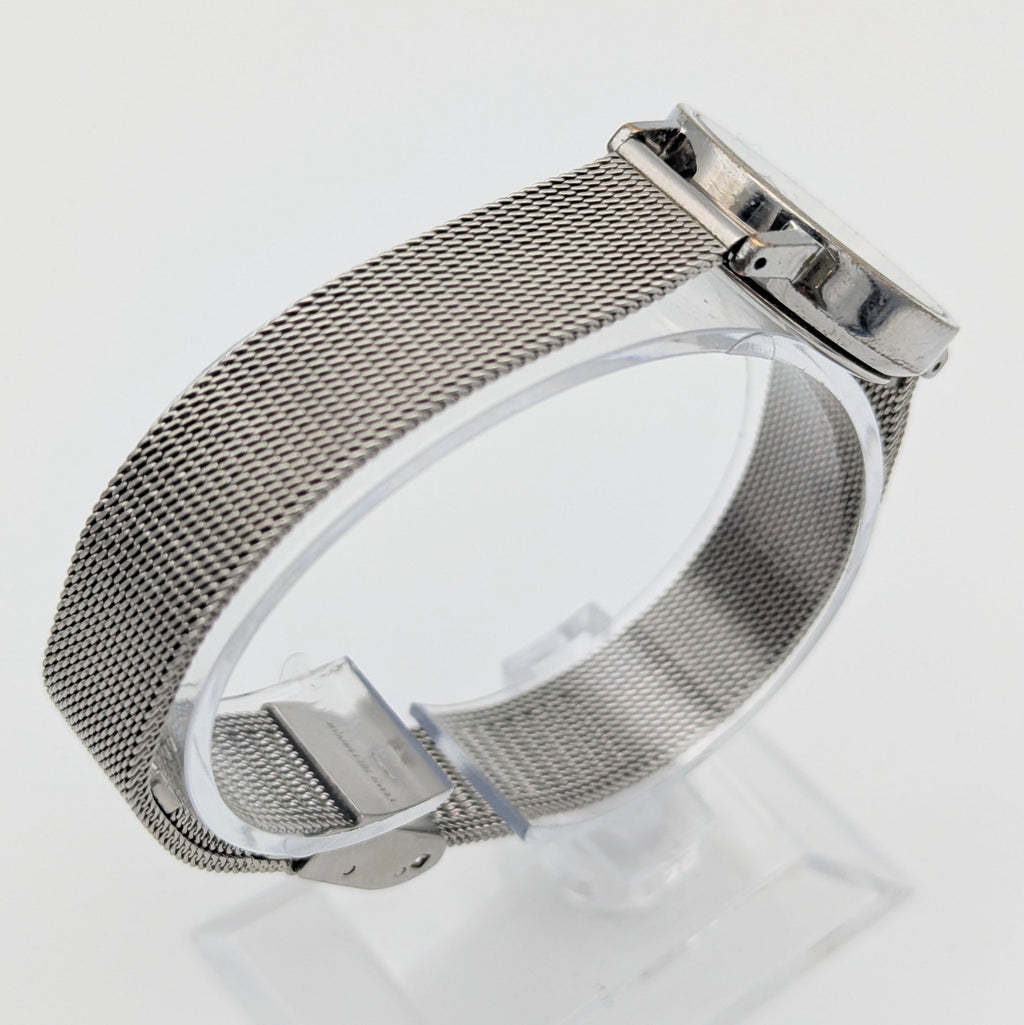 Mondaine SBB Ladies' Swiss Railway Watch — White Dial, Steel Mesh Bracelet, Sold Naked - Bezel & Hide