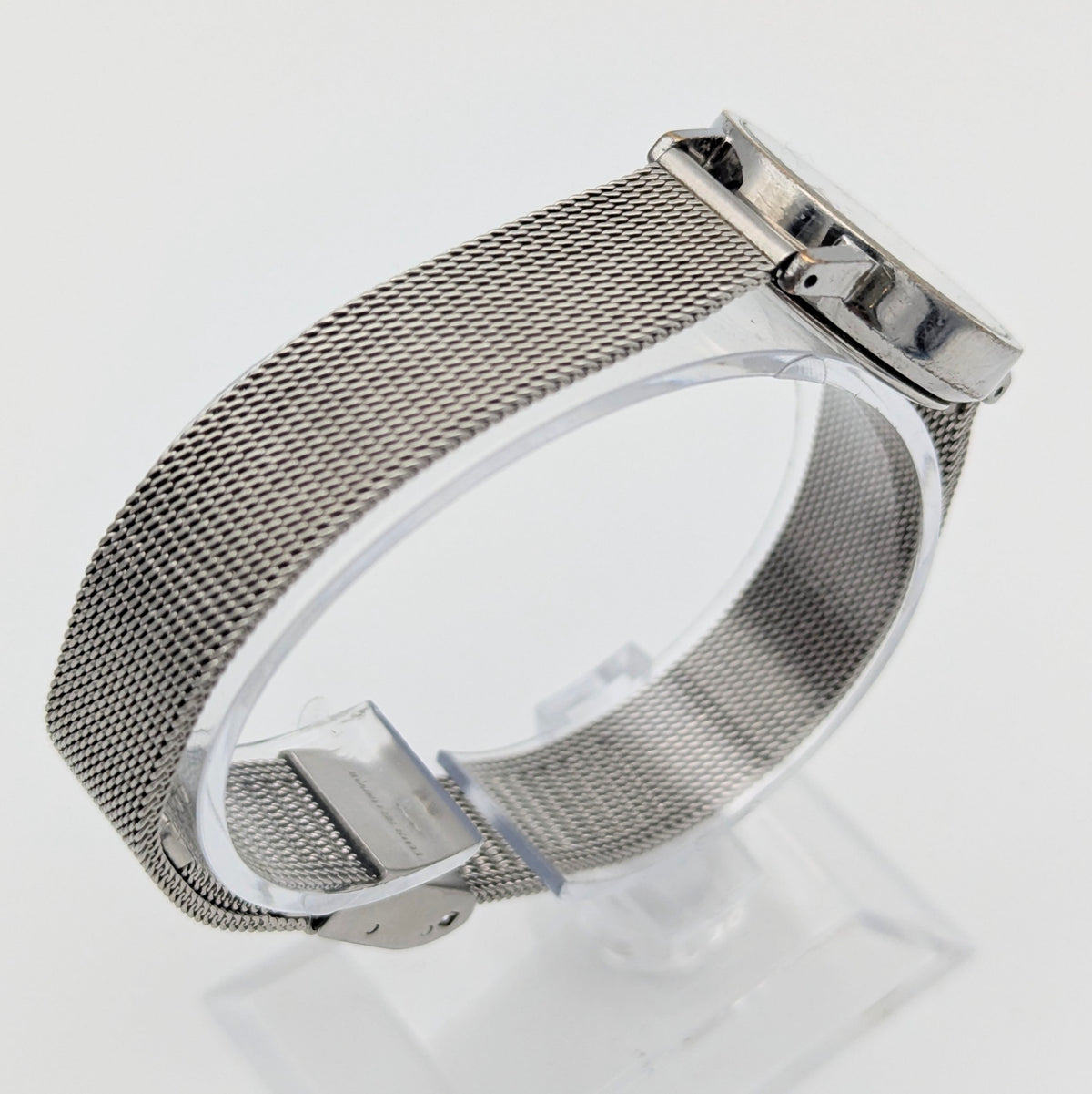 Mondaine SBB Ladies' Swiss Railway Watch — White Dial, Steel Mesh Bracelet, Sold Naked - Bezel & Hide