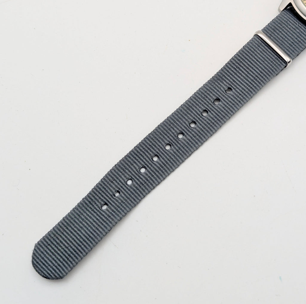 Lorus Sports Military Field Quartz Watch — Cream Lumibrite Dial, Day-Date, 100m WR, NATO Strap, Sold Naked - Bezel & Hide