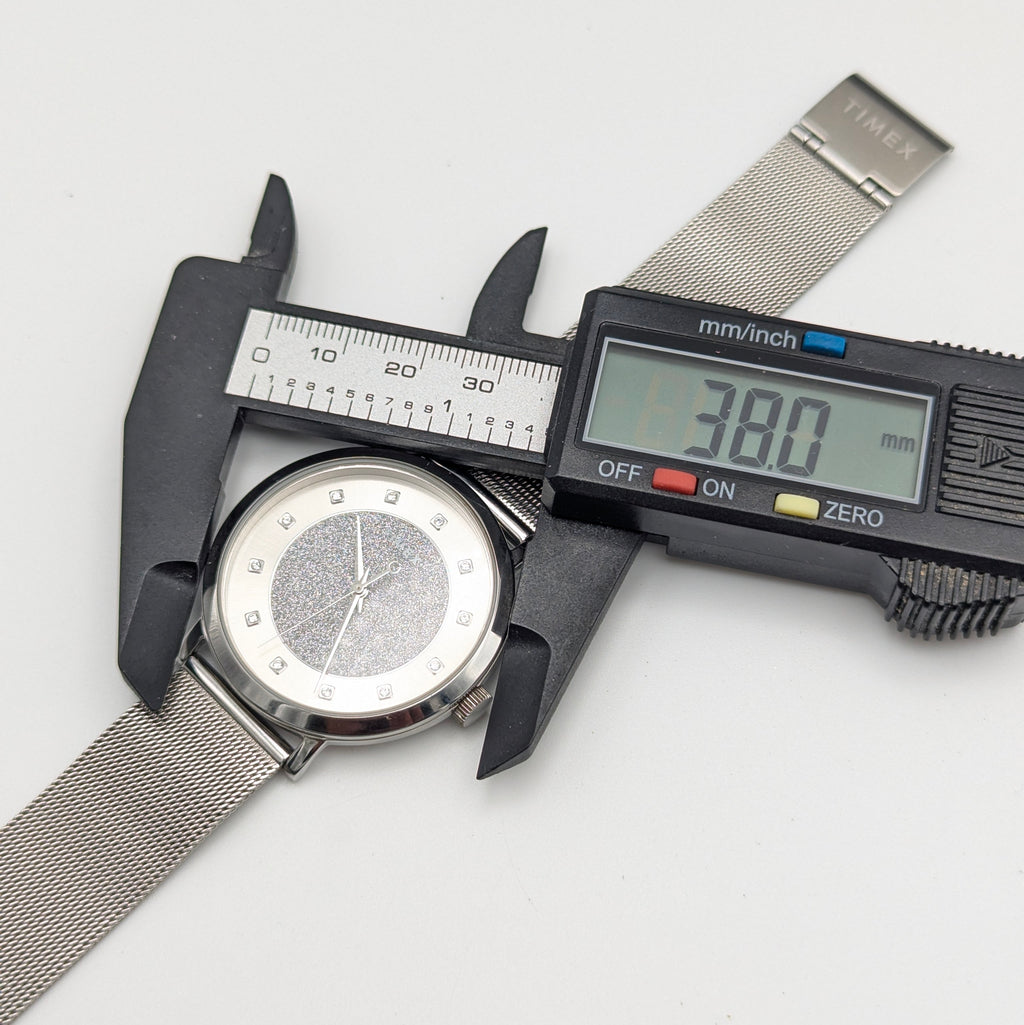 Timex Celestial Women's Quartz Watch — Stardust Dial & Mesh Bracelet, Sold Naked - Bezel & Hide