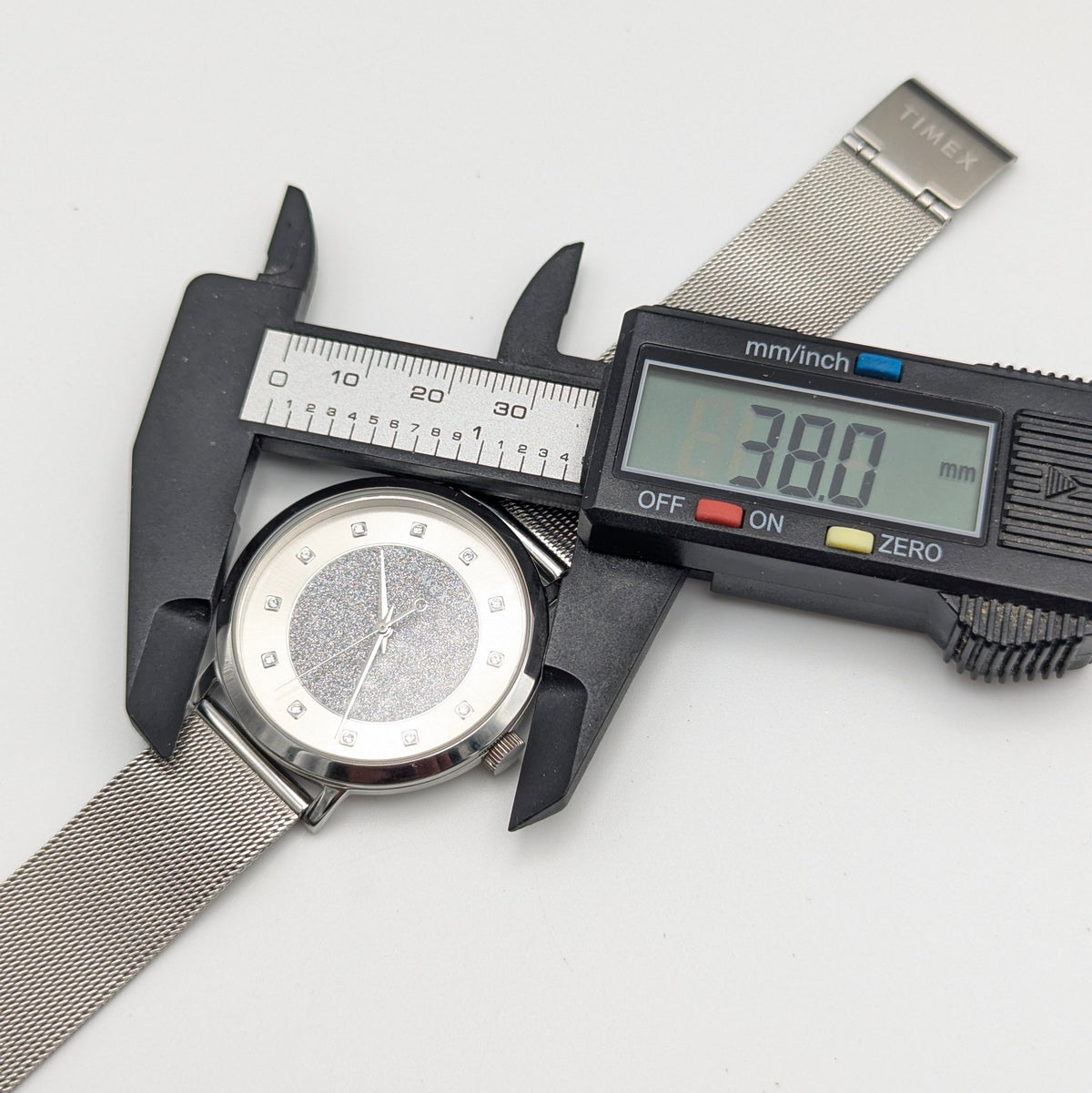 Timex Celestial Women's Quartz Watch — Stardust Dial & Mesh Bracelet, Sold Naked - Bezel & Hide