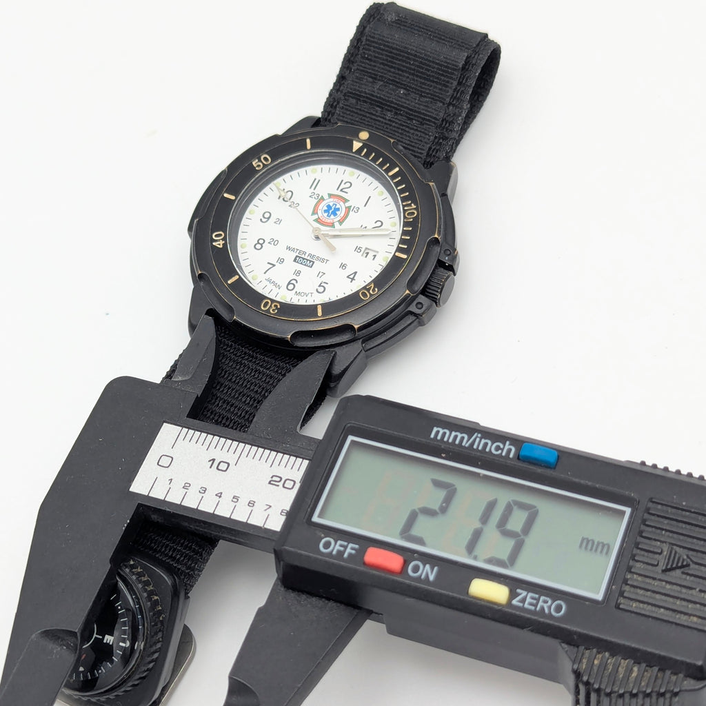 Fire rescue watch. Japan Movement - Bezel & Hide