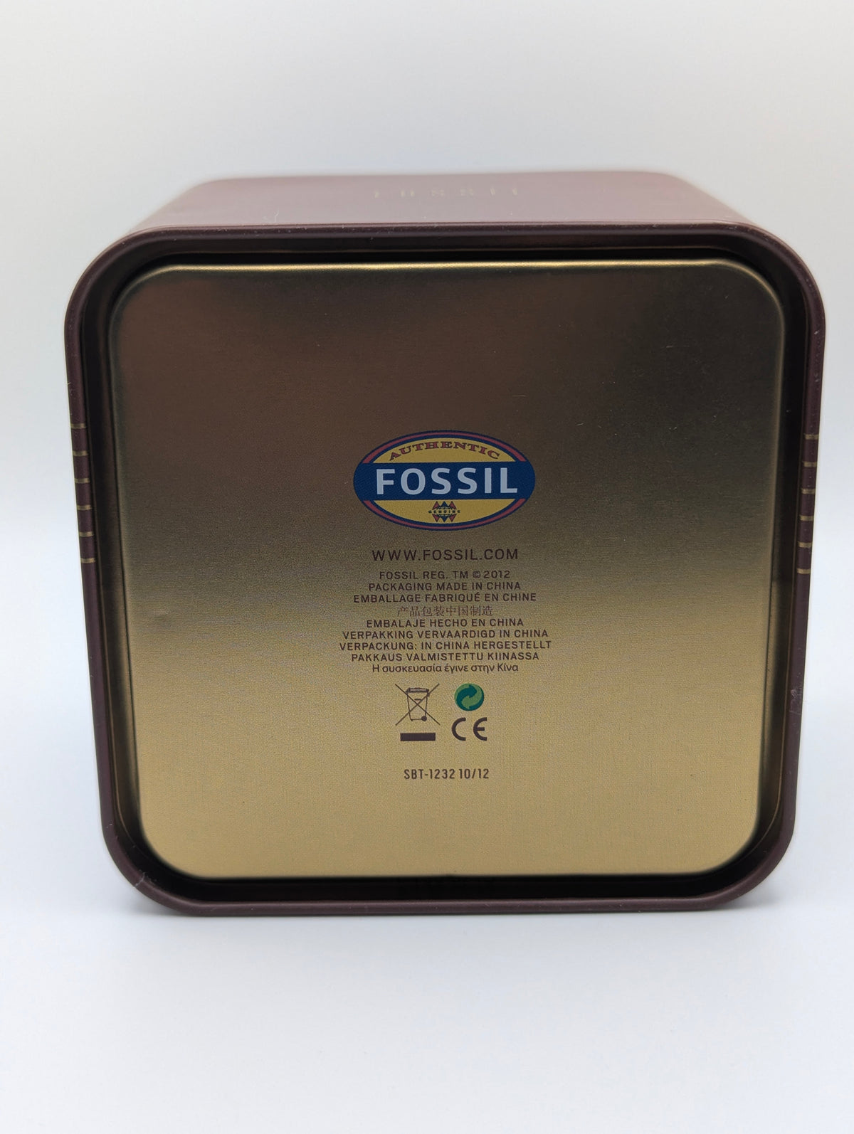Fossil BQ1740 Chronograph — White Dial, Stainless Steel Bracelet, Tin & Spare Links - Bezel & Hide