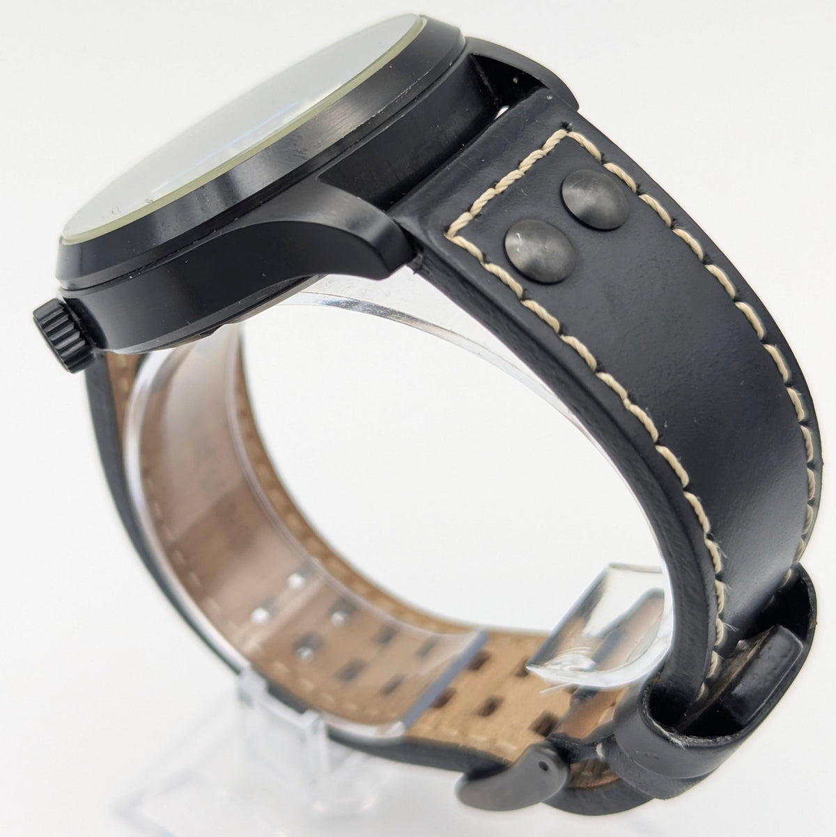Nite ICON Tritium Field Watch — Black PVD, 100m, Men's - Bezel & Hide