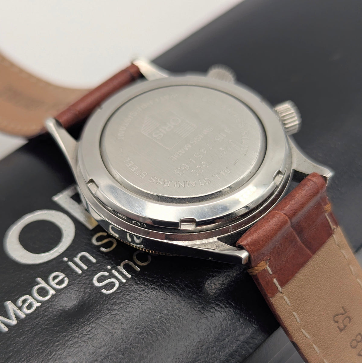 Oris Wrist Alarm Limited Edition – Ref. 418-7451-63 | 18kt Gold Bezel | No. 0297/1600 - Bezel & Hide
