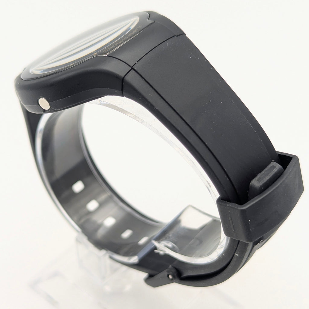 Casio AMW-90H Ana-Digi Watch — Black Resin, Gold Dial, Dual Time, Alarm, Sold Naked - Bezel & Hide