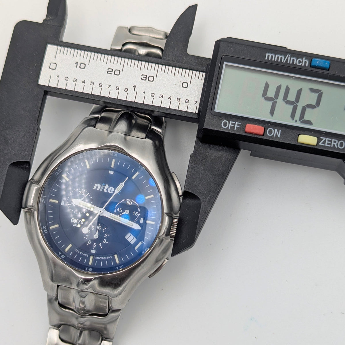 Nite GX70-201 Blue Dial - Bezel & Hide