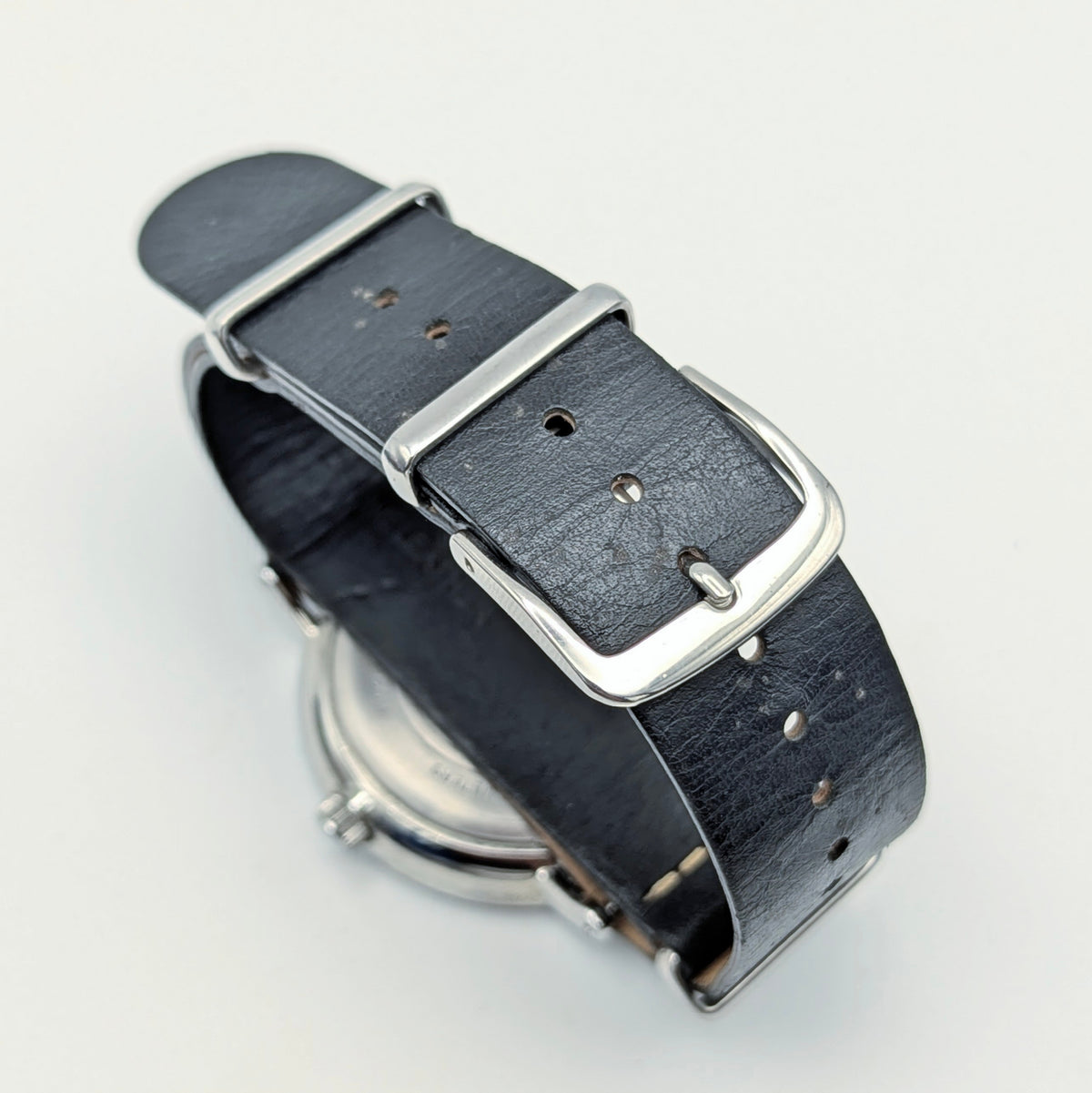 Timex Southview TW2R28600 Quartz — Black Dial, Black Leather NATO, Sold Naked - Bezel & Hide