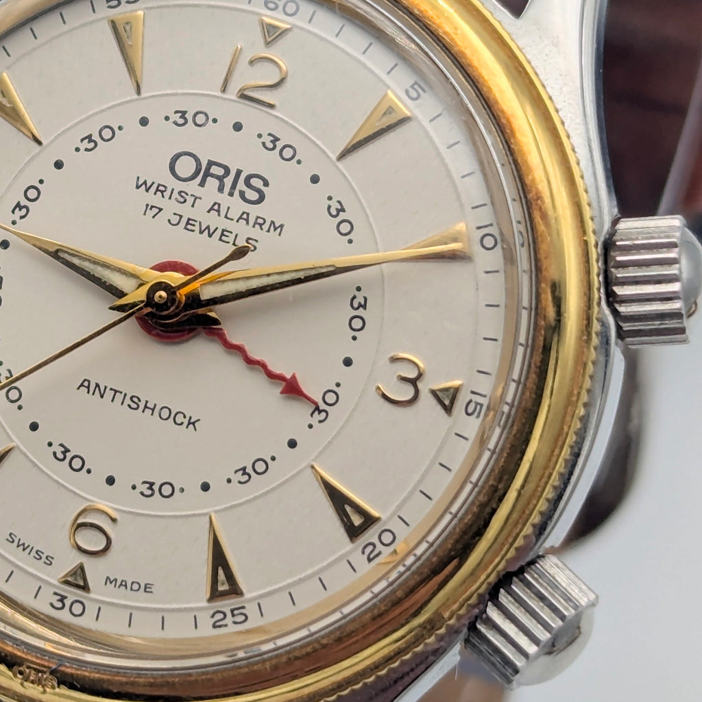 Oris Wrist Alarm Limited Edition – Ref. 418-7451-63 | 18kt Gold Bezel | No. 0297/1600 - Bezel & Hide