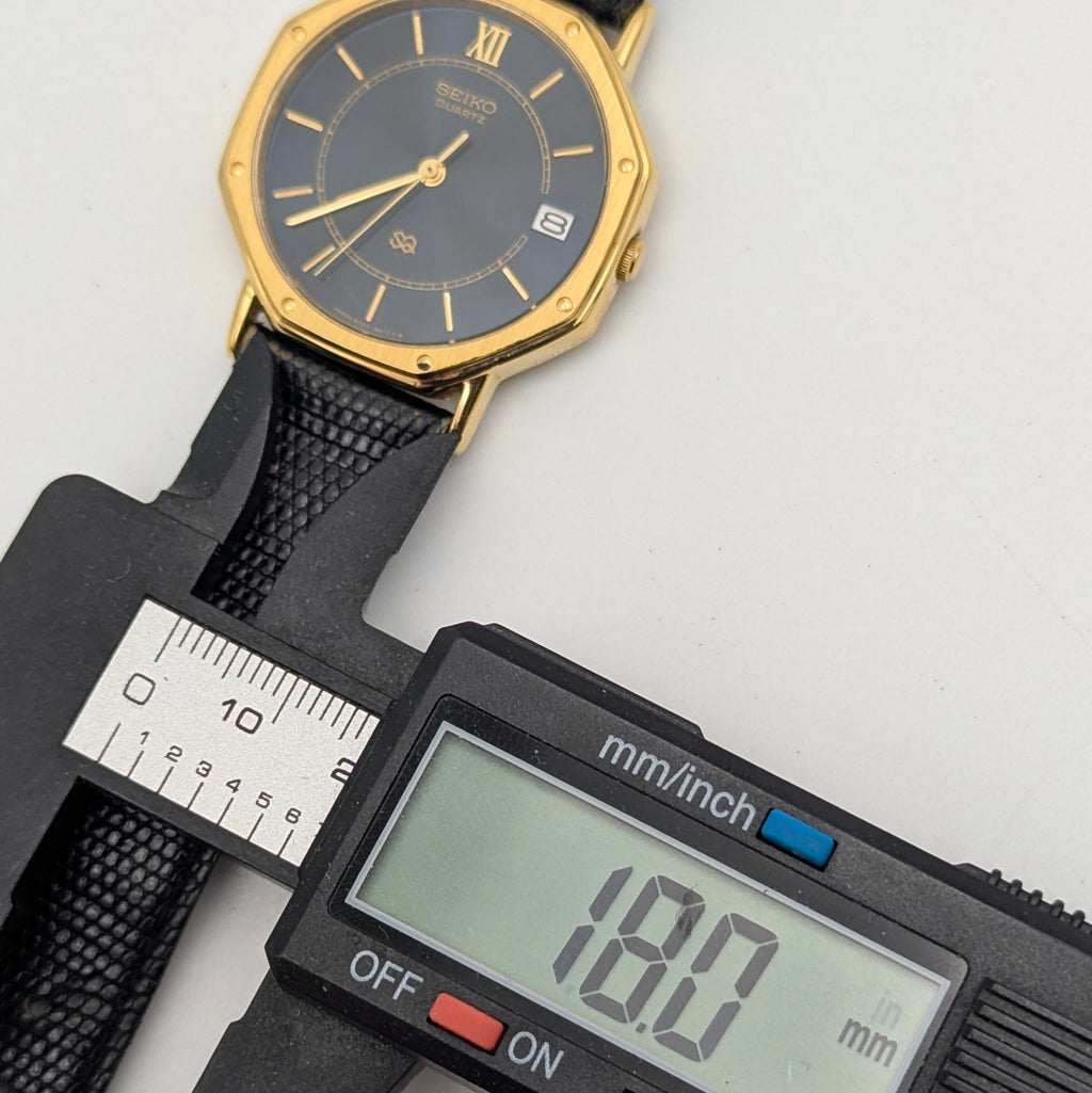 Seiko 8222-6040 Octagonal Quartz Watch | January 1982, Blue Dial