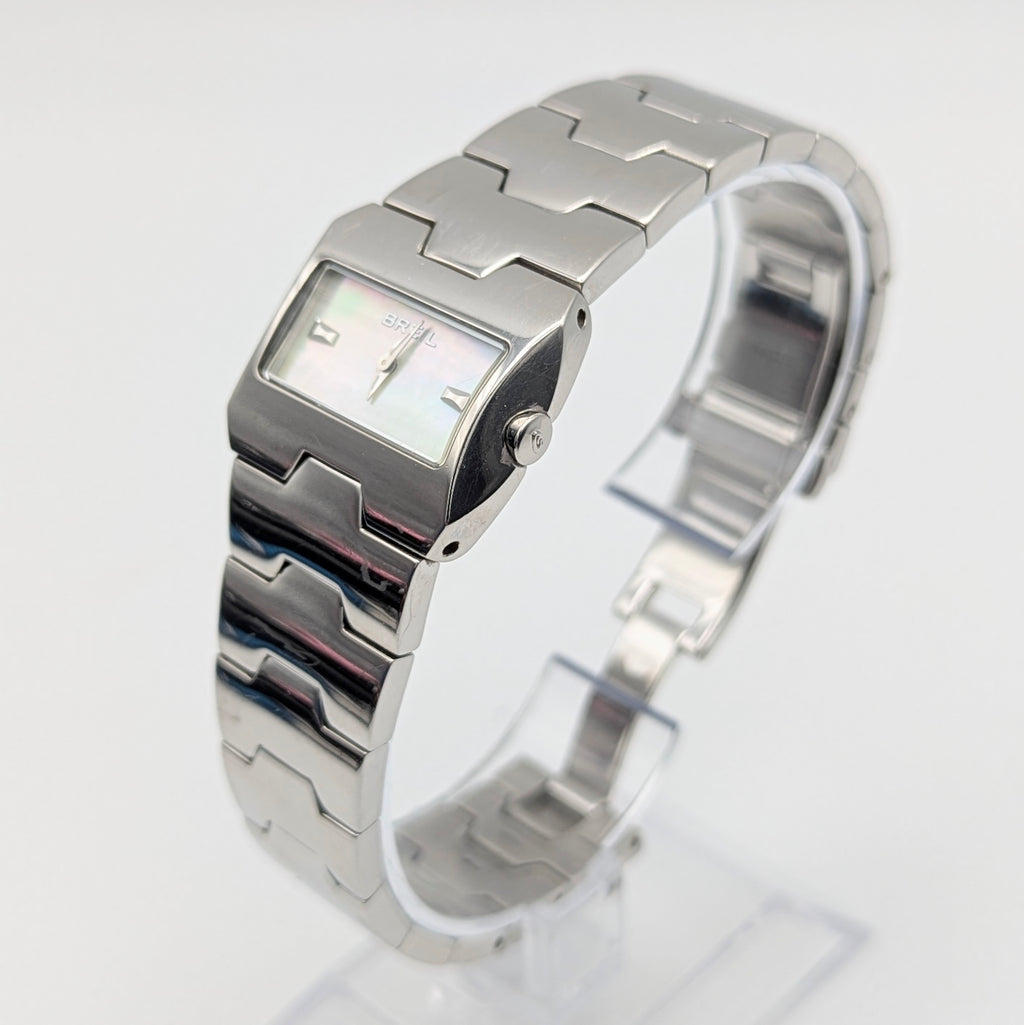 Breil Ladies Quartz Watch — Mother of Pearl Dial, Puzzle-Link Bracelet, Sold Naked - Bezel & Hide
