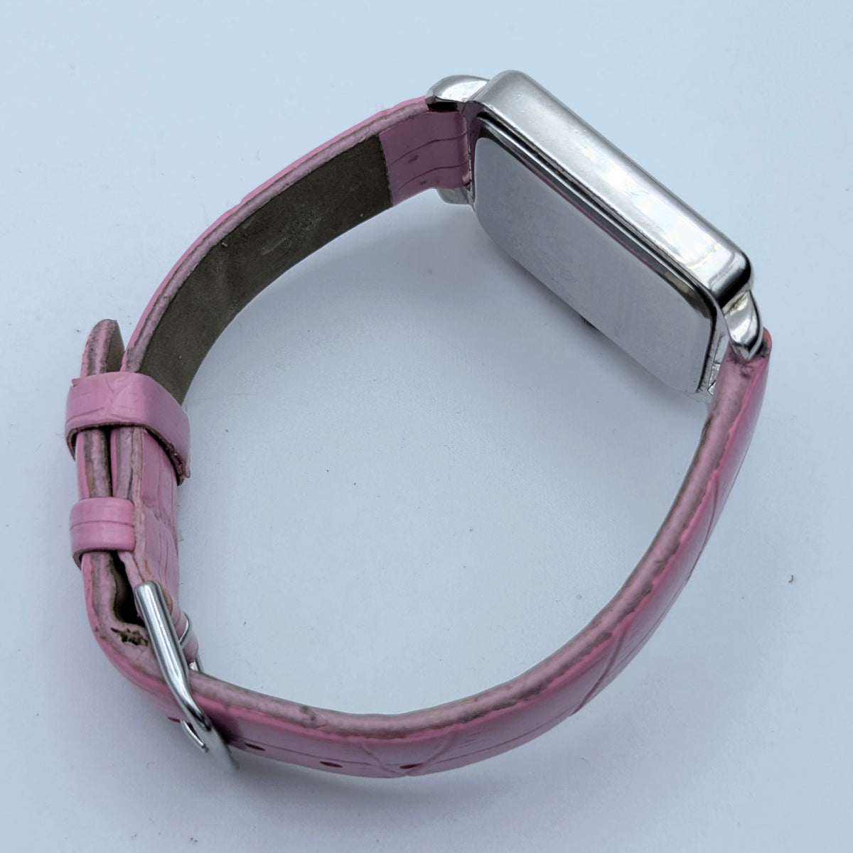 Betty Boop Quartz Watch — Pink Strap, Rectangle Case, Sold Naked - Bezel & Hide