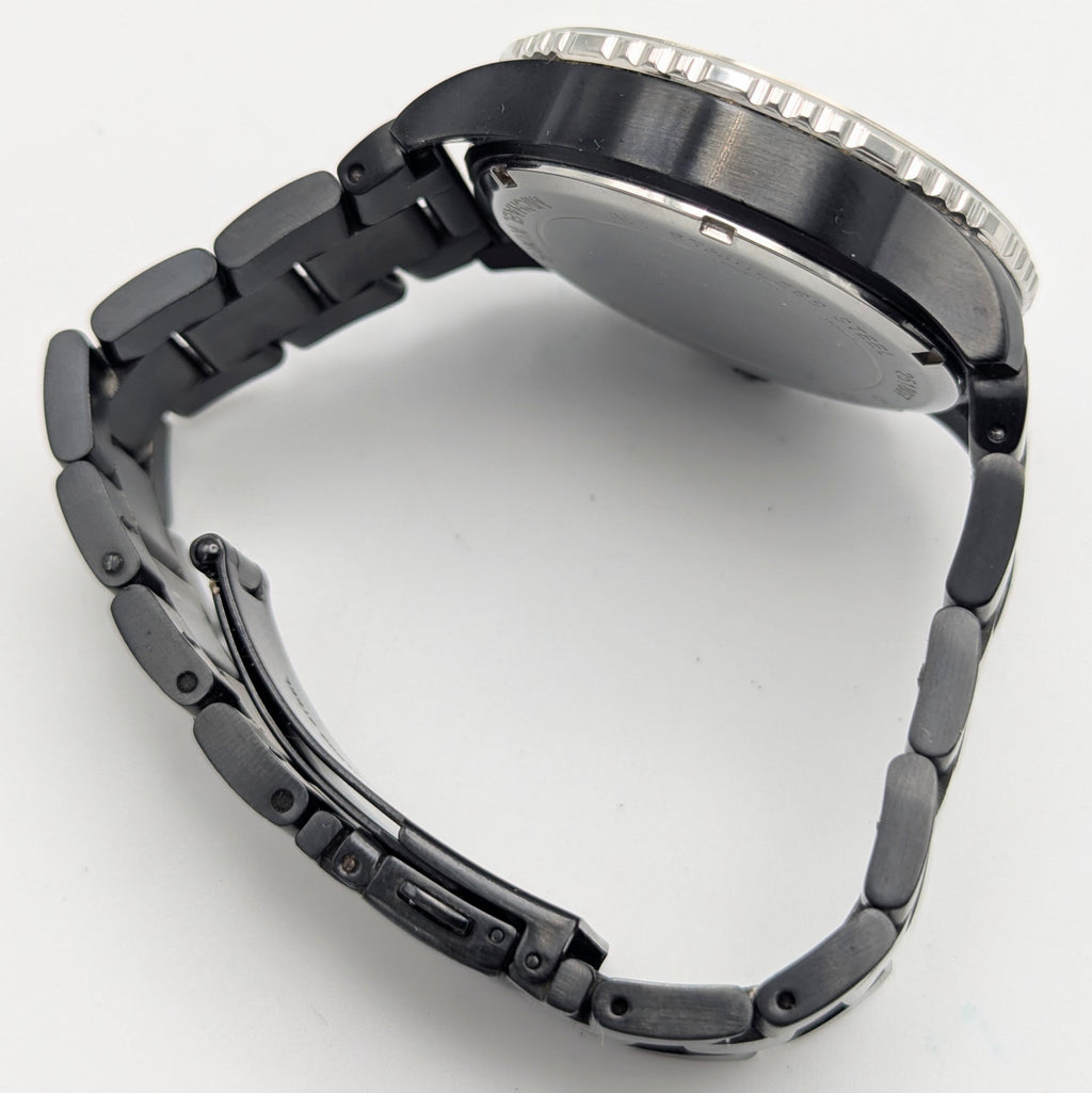 Michael Kors Lexington MK-8643 Chronograph — 45mm Black Ion-Plated, Japanese Quartz, Sold Naked - Bezel & Hide