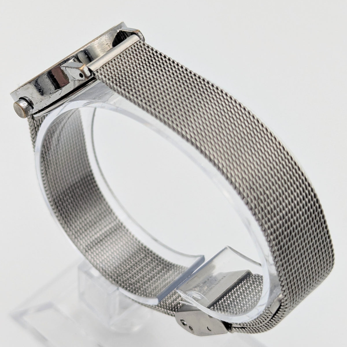 Mondaine SBB Ladies' Swiss Railway Watch — White Dial, Steel Mesh Bracelet, Sold Naked - Bezel & Hide