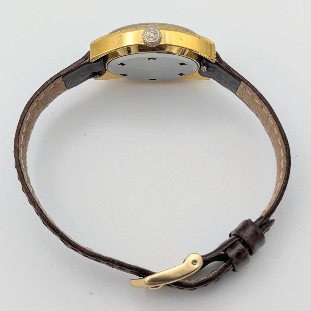 Zenith Ladies' Vintage Cushion-Case Dress Watch — c.1970s Swiss Manual Wind, Gold-Plated, Sold Naked - Bezel & Hide